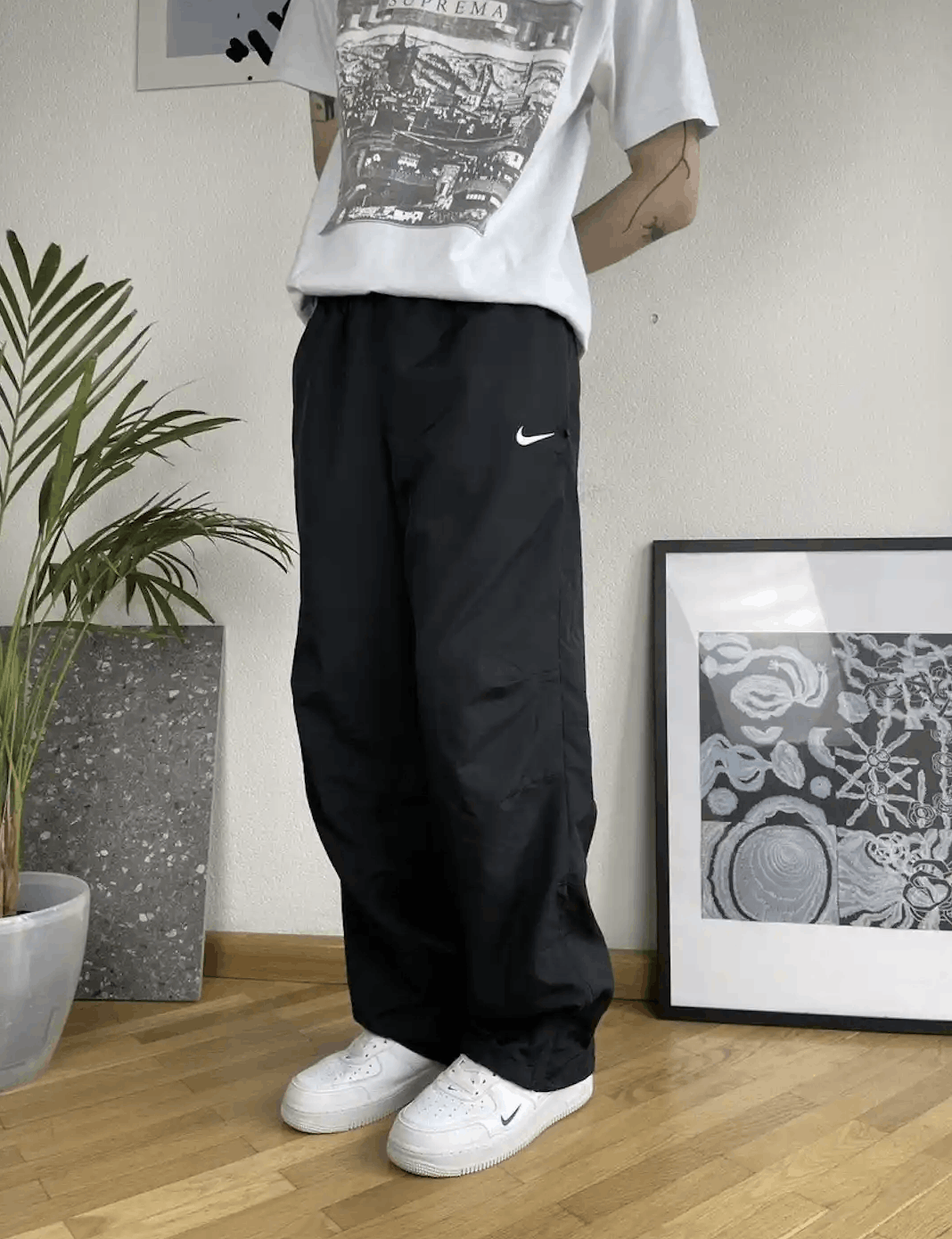 パンツ sy00s archive nike buggy pants y2k Pre-owned Nike X Vintage Nike Vintage Parachute Y2k Nylon Pants