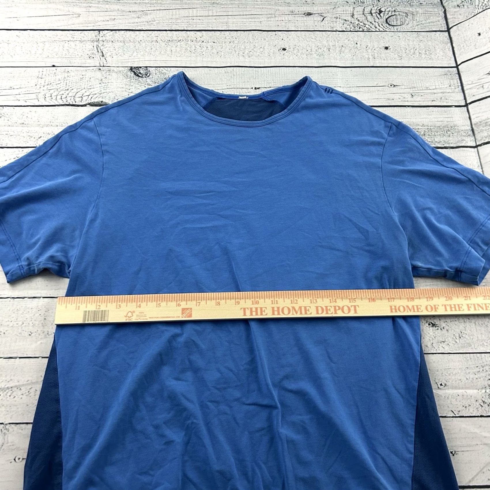 Lululemon Lululemon Short Sleeve Athletic Shirt Men's Large Blue Shirt Mens L Blue Athletic T-Shirt Size US L / EU 52-54 / 3 - 3 Thumbnail