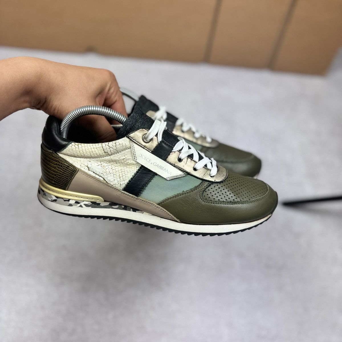 Dolce & Gabbana Dolce & Gabbana patchwork leather sneakers size 6/40.5 Size US 7.5 / EU 40-41 - 2 Thumbnail