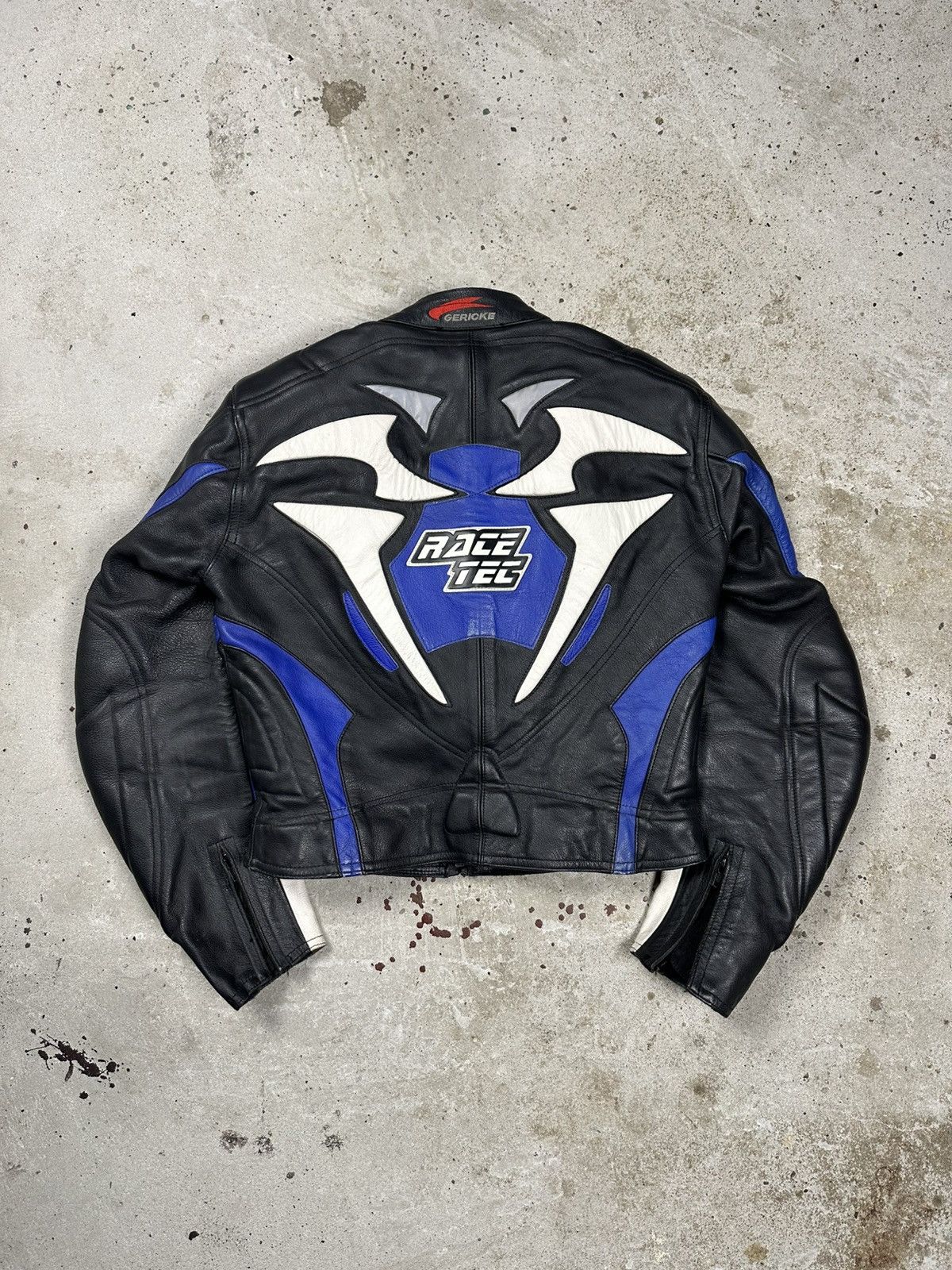 Hein Gericke × Vintage Vintage Y2K Real Leather Gericke Tribal Racing Moto Jacket Size US S / EU 44-46 / 1 - 2 Thumbnail