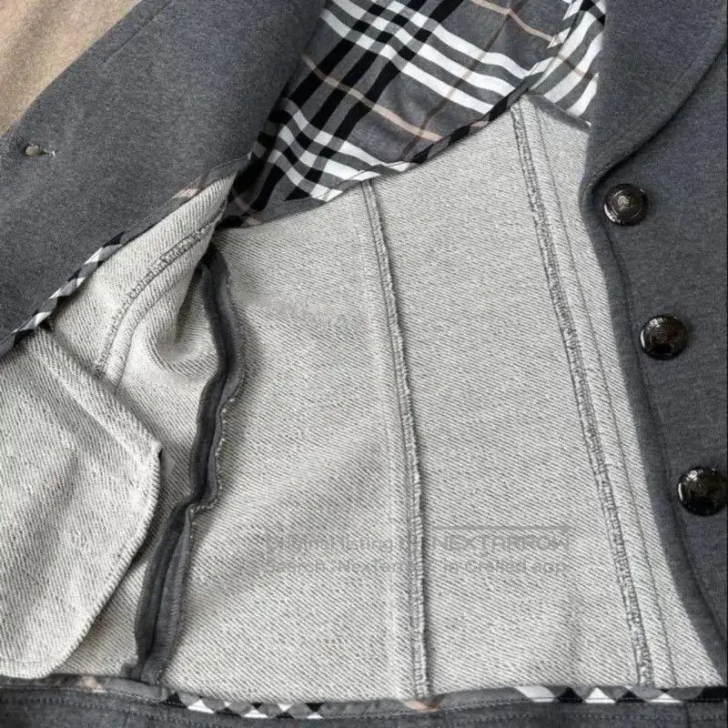 Burberry Burberry Gray Cotton Women's Jacket. Size M / US 6-8 / IT 42-44 - 5 Thumbnail