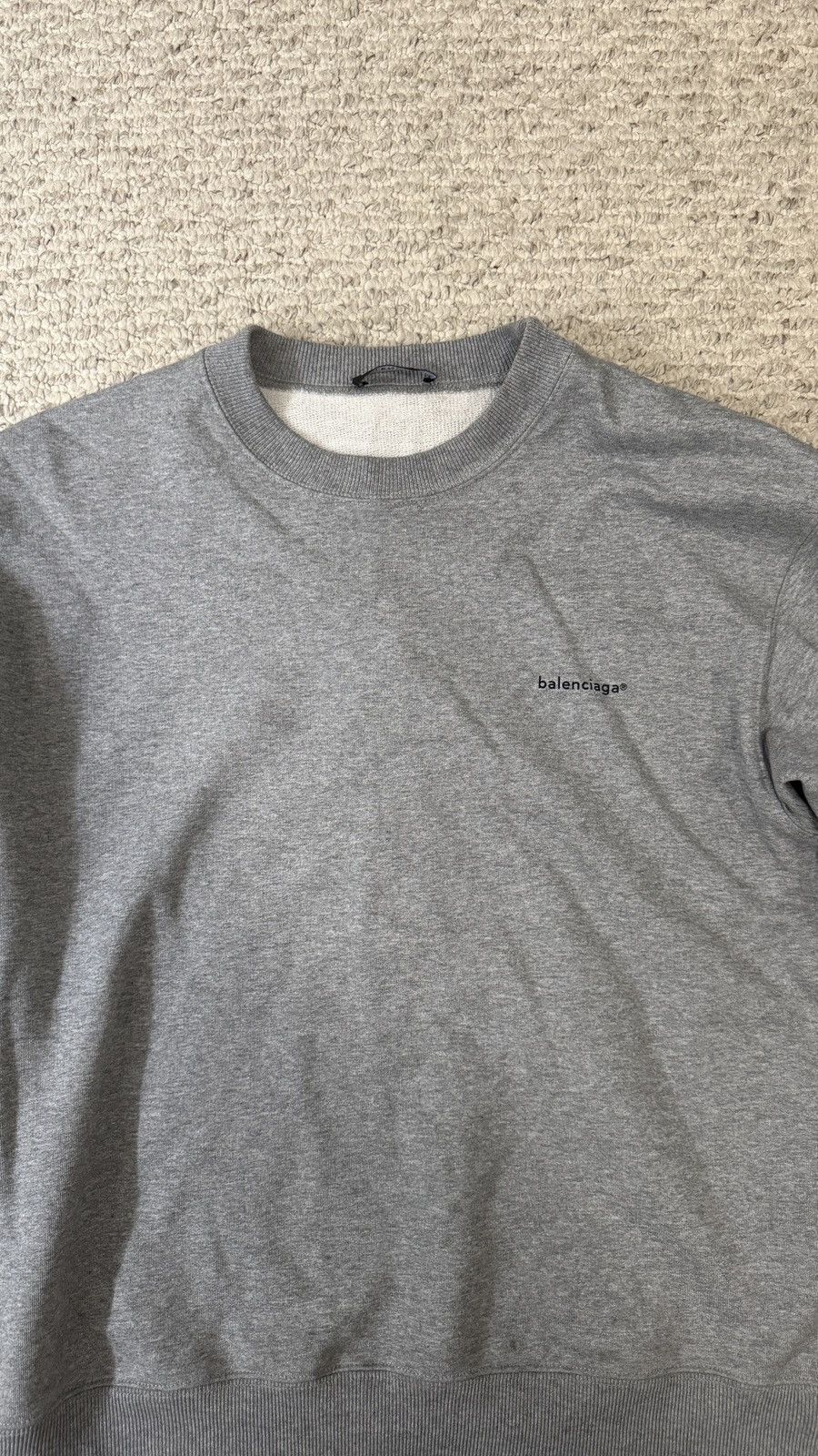 Balenciaga Balenciaga Simple Logo Crewneck Size US S / EU 44-46 / 1 - 2 Thumbnail