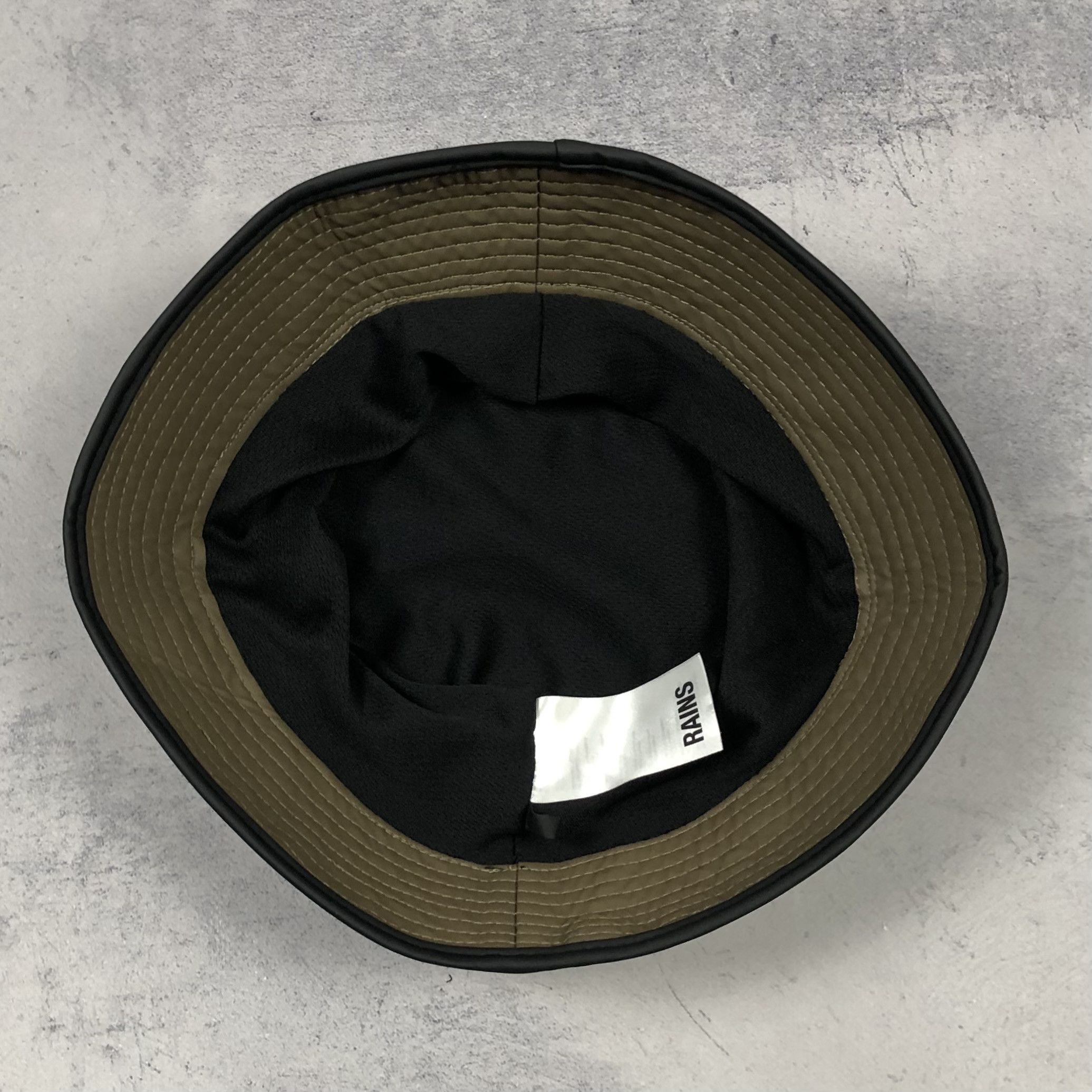 Rains Rains Water Repellent Bucket Hat Black Wood Unisex Size ONE SIZE - 7 Thumbnail