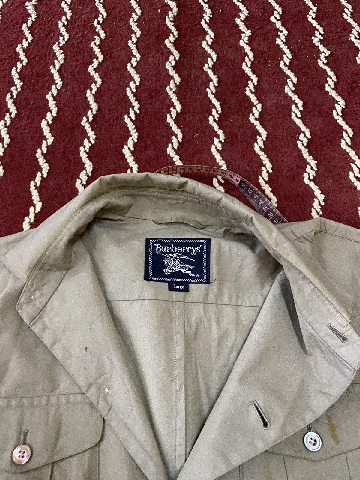 Burberry × Designer BURBERRY WOMEN JACKET MILITARY MULTIPOCKET Size L / US 10 / IT 46 - 8 Thumbnail