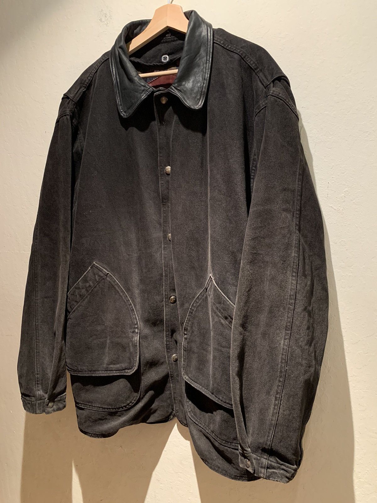 image of Made In USA x Vintage Woolrich Denim Wool Usa-Made Jacket Coat - XL in Black, Men's (Size 2XL)