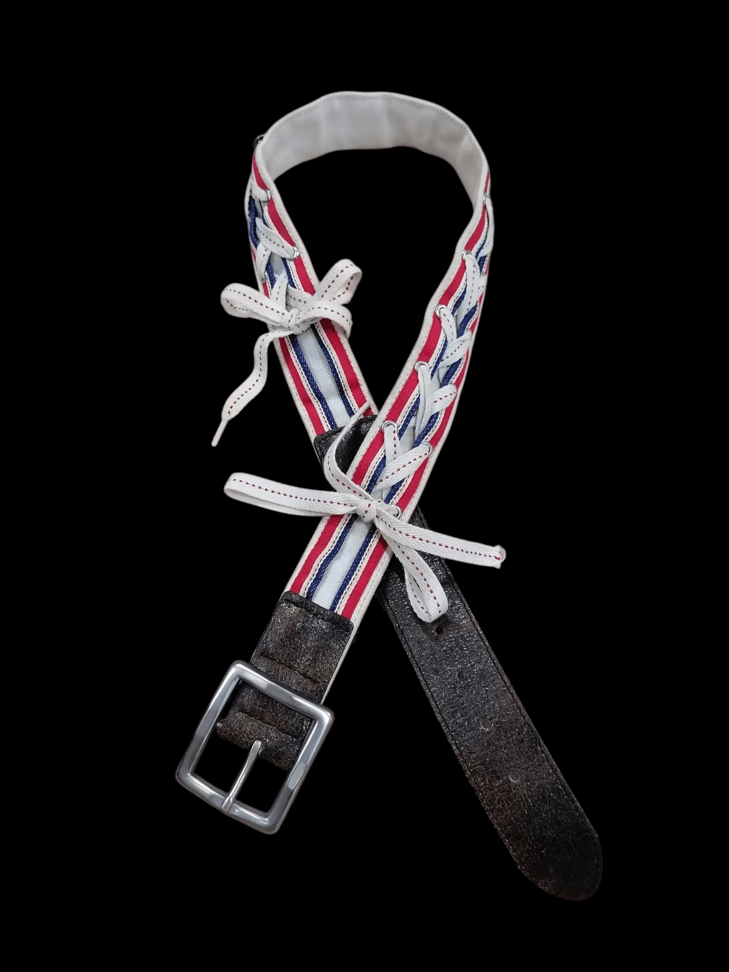 If Six Was Nine × Le Grande Bleu (L.G.B.) × Marithe + Francois Girbaud Marithe Francois Girbaud MFG Lace Selvedge Belts Size ONE SIZE - 7 Thumbnail