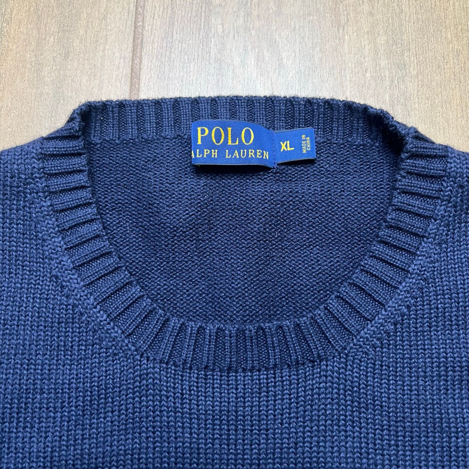 Polo Ralph Lauren Vintage Navy blue Polo by Ralph Lauren sweater Sz XL Y2K Size US XL / EU 56 / 4 - 3 Thumbnail