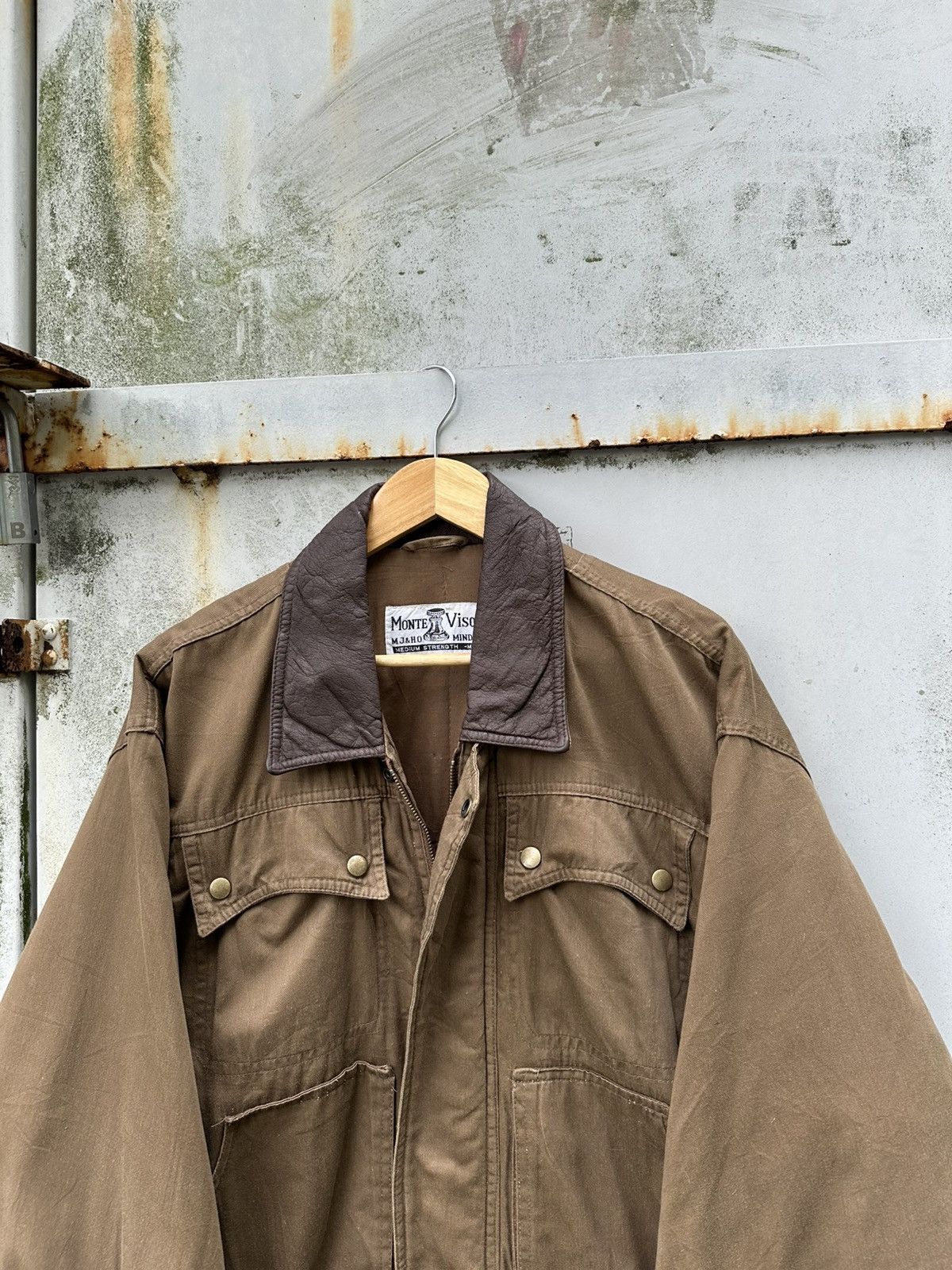 Vintage 👹Vintage Monte Viso Brown Tactical Bomber Jacket Size US M / EU 48-50 / 2 - 5 Thumbnail