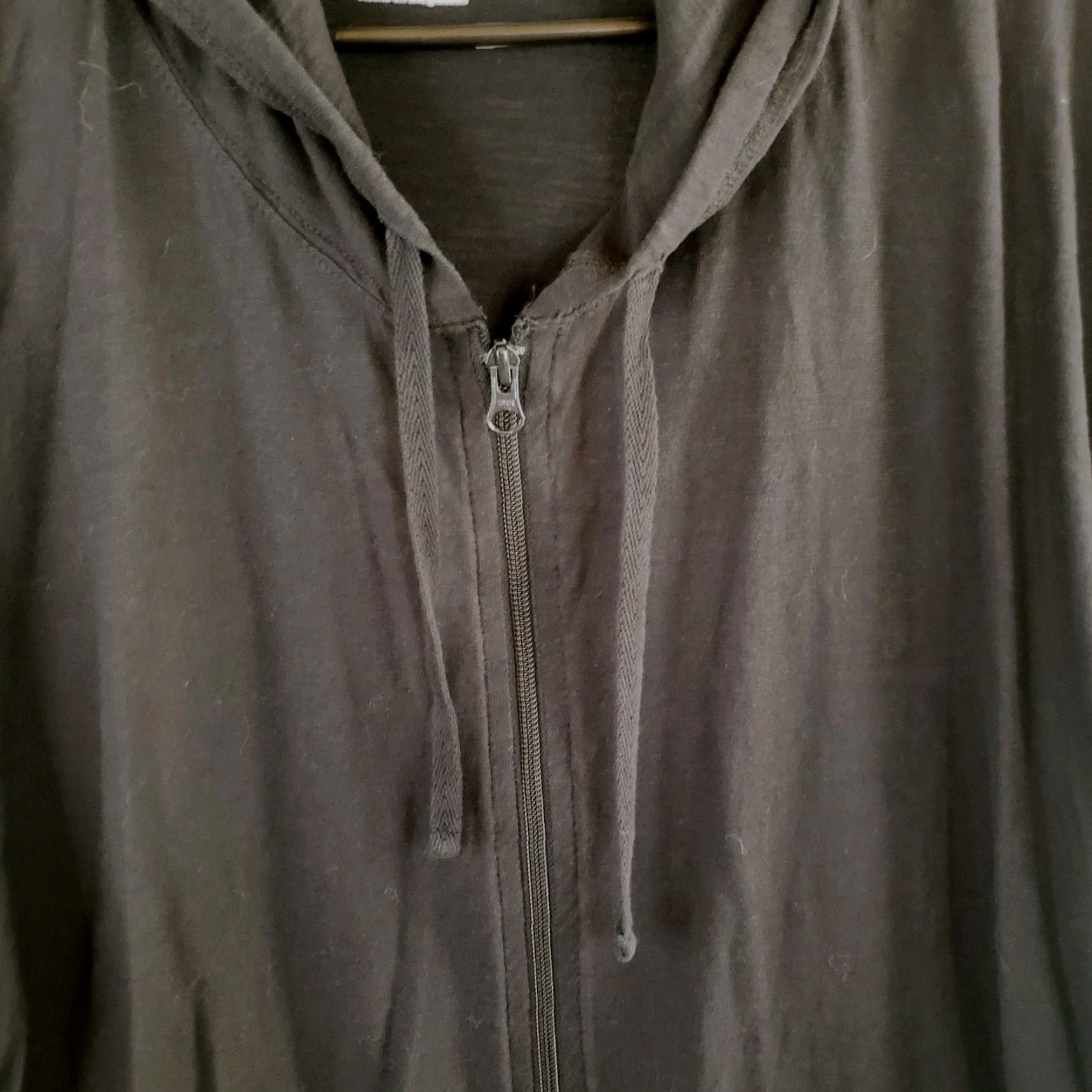Hanes Hanes ComfortSoft EcoSmart Women's Jersey Full-Zip Hoodie Sweatshirt 2X Black Full Zip Hooded Pockets Gym Training School Size XXL / US 16-18 / IT 52-54 - 6 Thumbnail