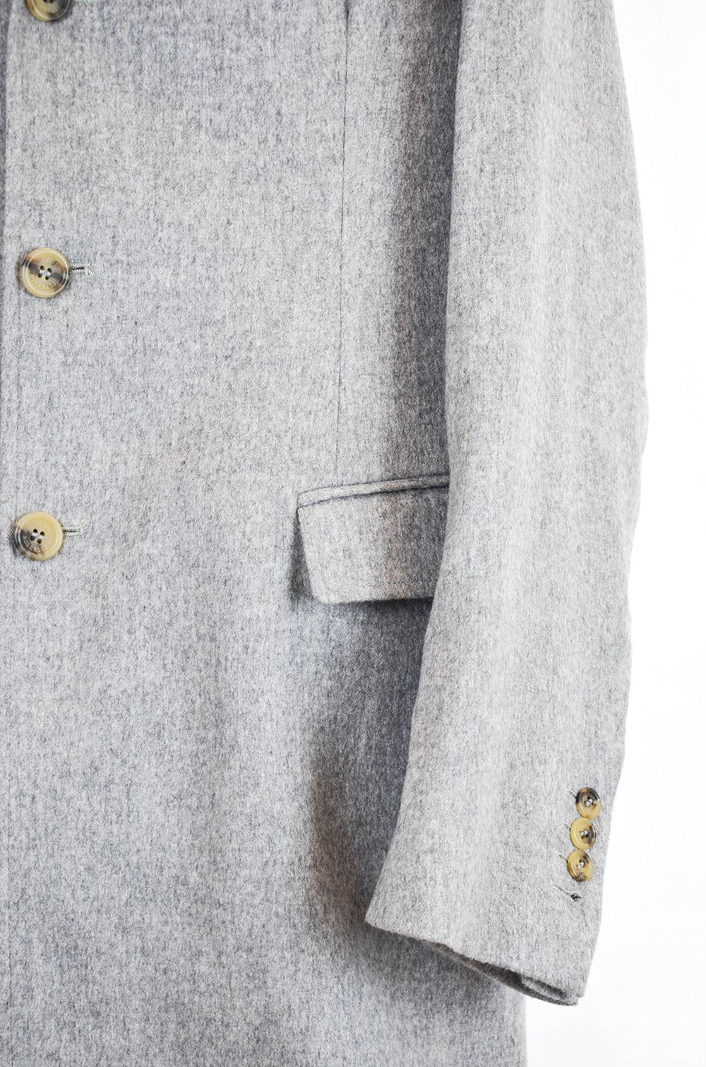 Luigi Borrelli Luigi Borrelli Napoli Grey Wool Coat - Size 50 Size US M / EU 48-50 / 2 - 8 Thumbnail