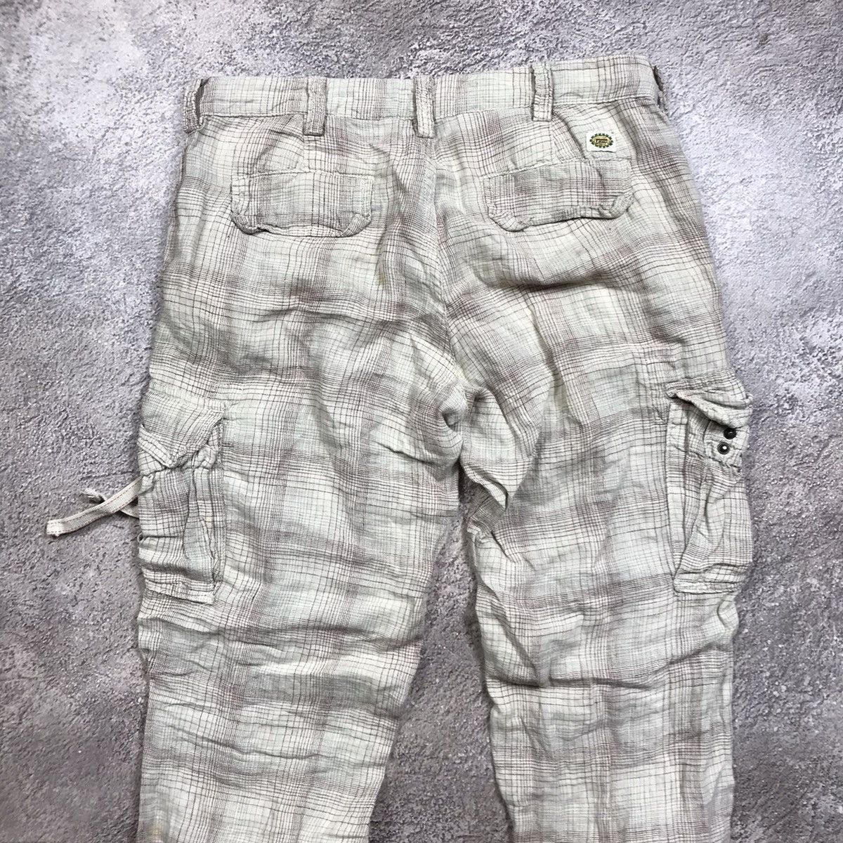 Vintage Vintage Y2K Baggy Cargo Pants Distressed Tactical Streetwear Size US 28 / EU 44 - 7 Thumbnail