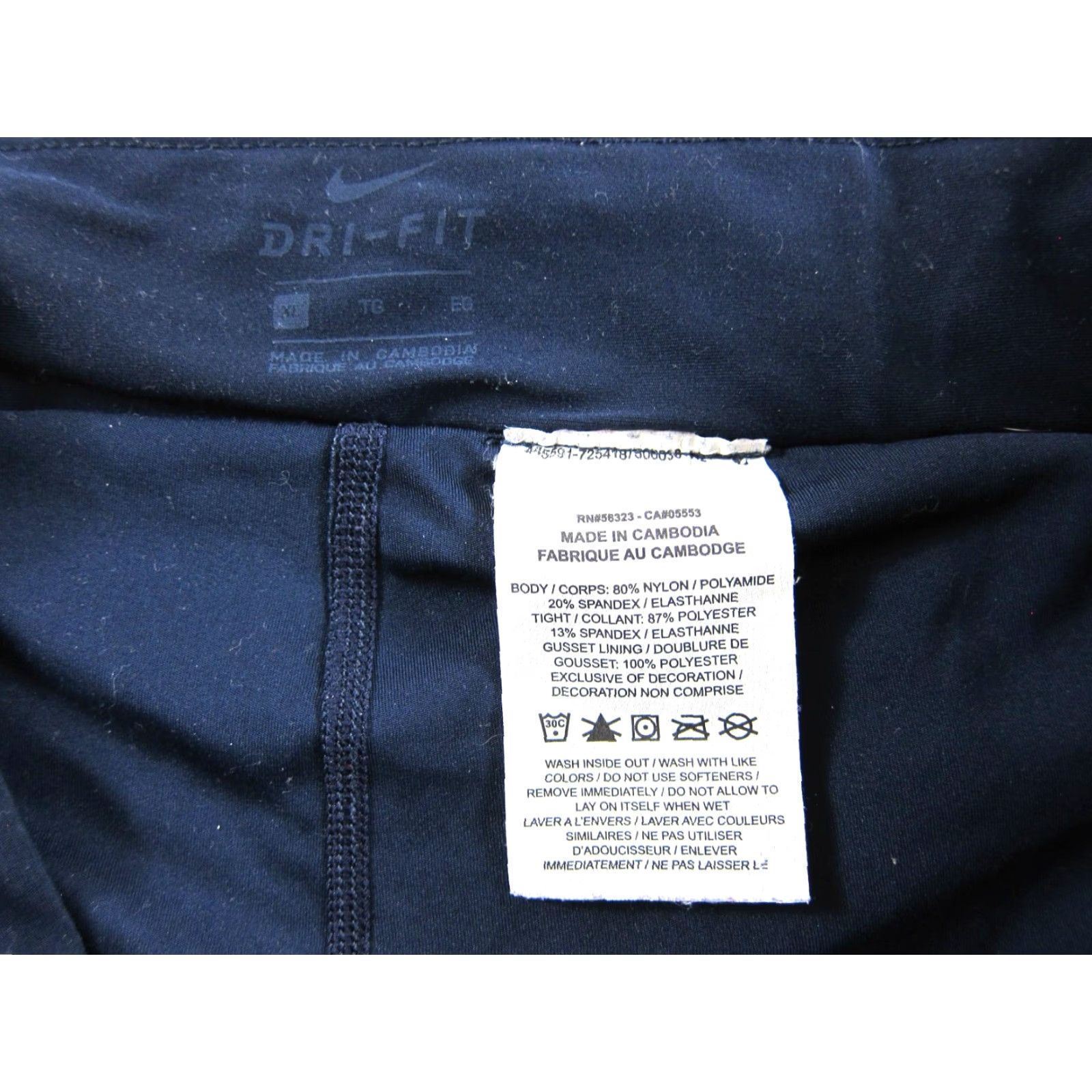 Nike Nike DRI-FIT Navy Blue Pocket Stretch Golf Hike Tennis Run Skirt Women XL Skort Size 40" / US 18 - 3 Thumbnail