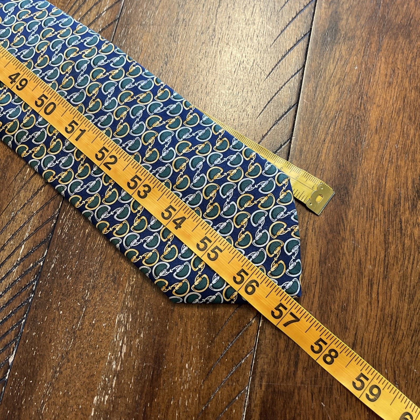 Brooks Brothers Brooks Brothers Makers Silk Tie Stirrup Pattern Men's Size ONE SIZE - 6 Thumbnail