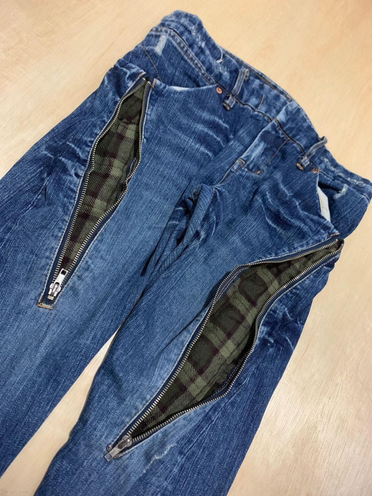 Hysteric Glamour Y2k Olive des Olive Multi Zipper Jeans Size US 32 / EU 48 - 5 Thumbnail