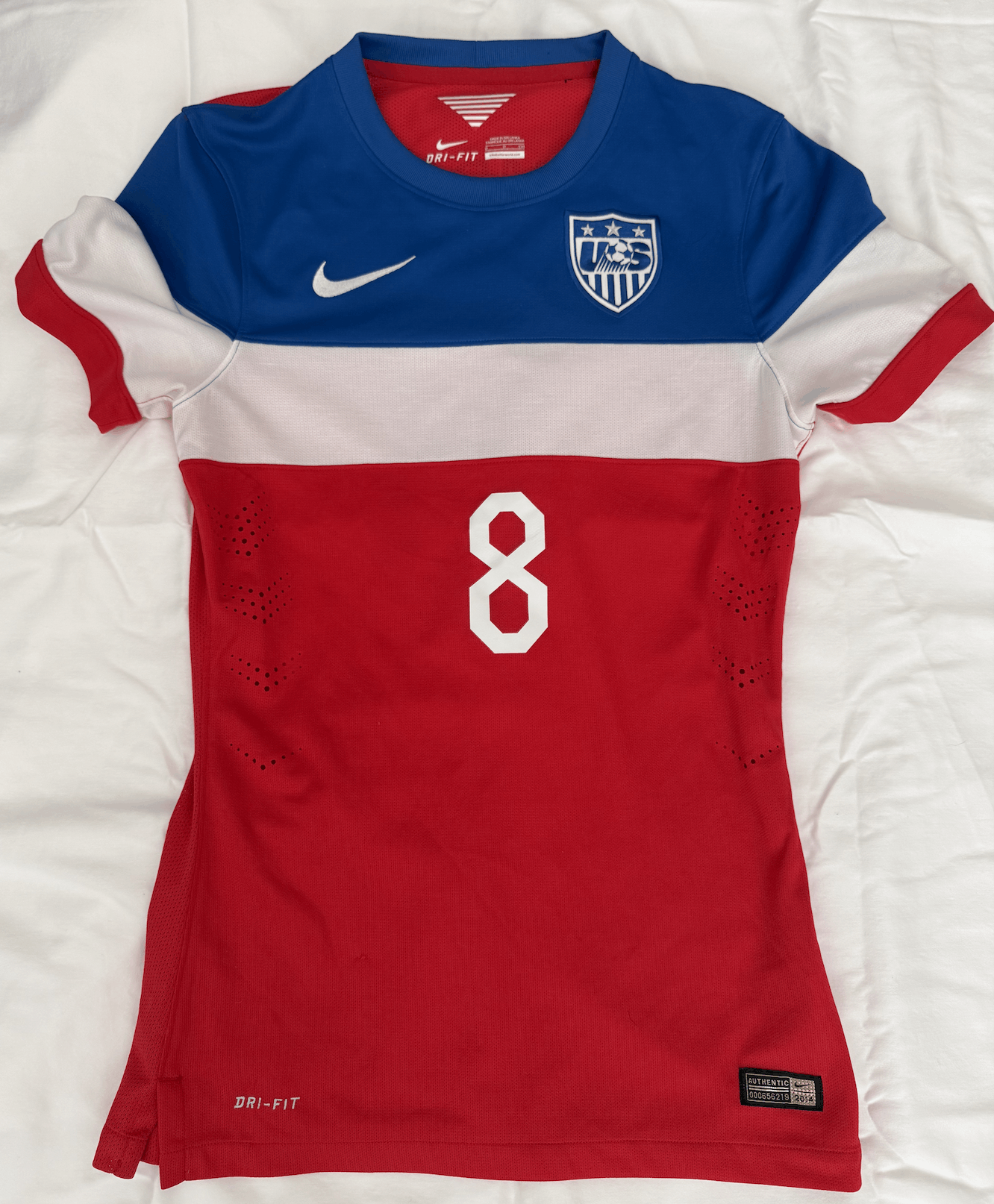 Nike 2014 USMNT USA "Bomb Pop" Dempsey Authentic Jersey Size US S / EU 44-46 / 1 - 1 Thumbnail