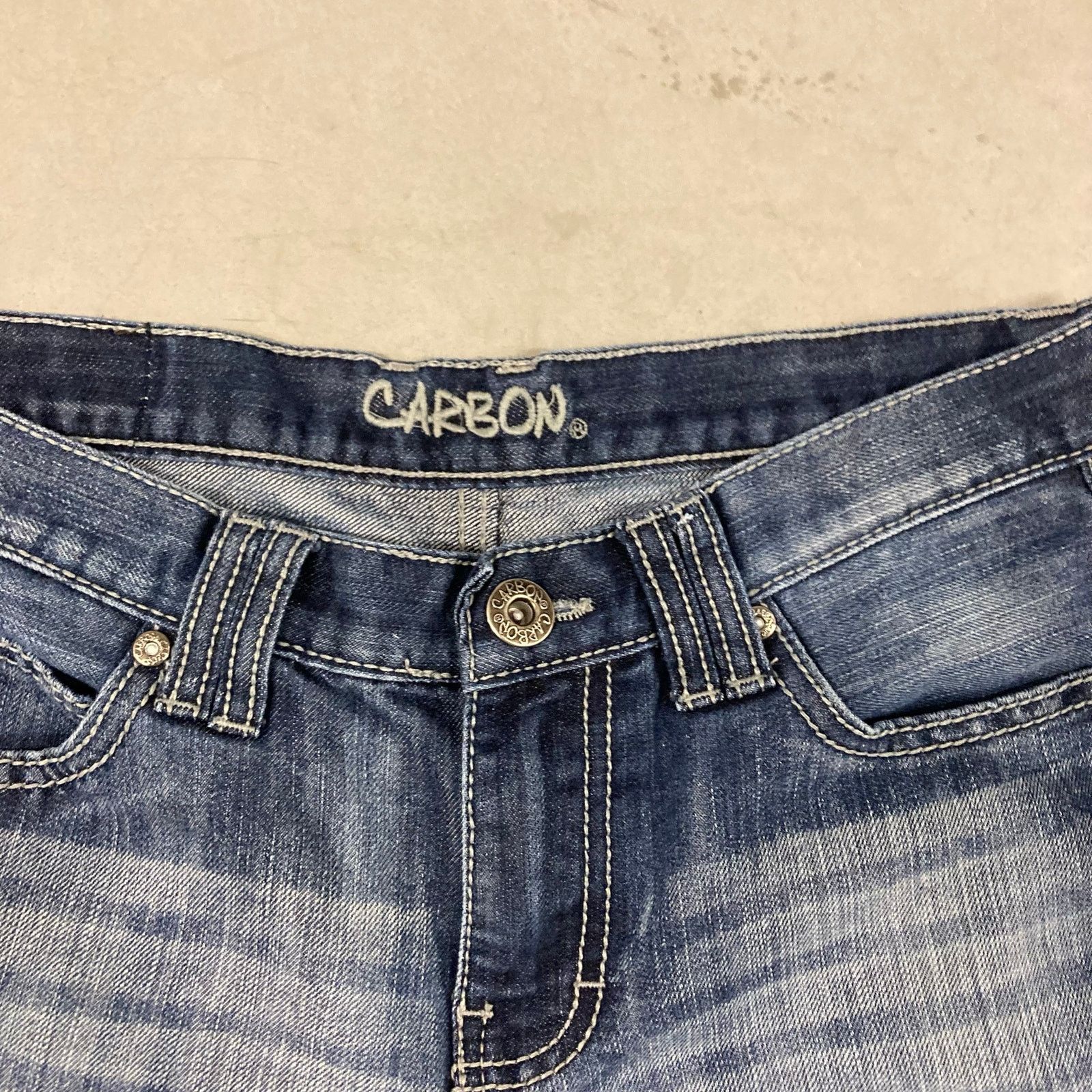 Carbon × Vintage Y2K faded slim fit carbon Jeans 30x32 Size US 30 / EU 46 - 4 Thumbnail