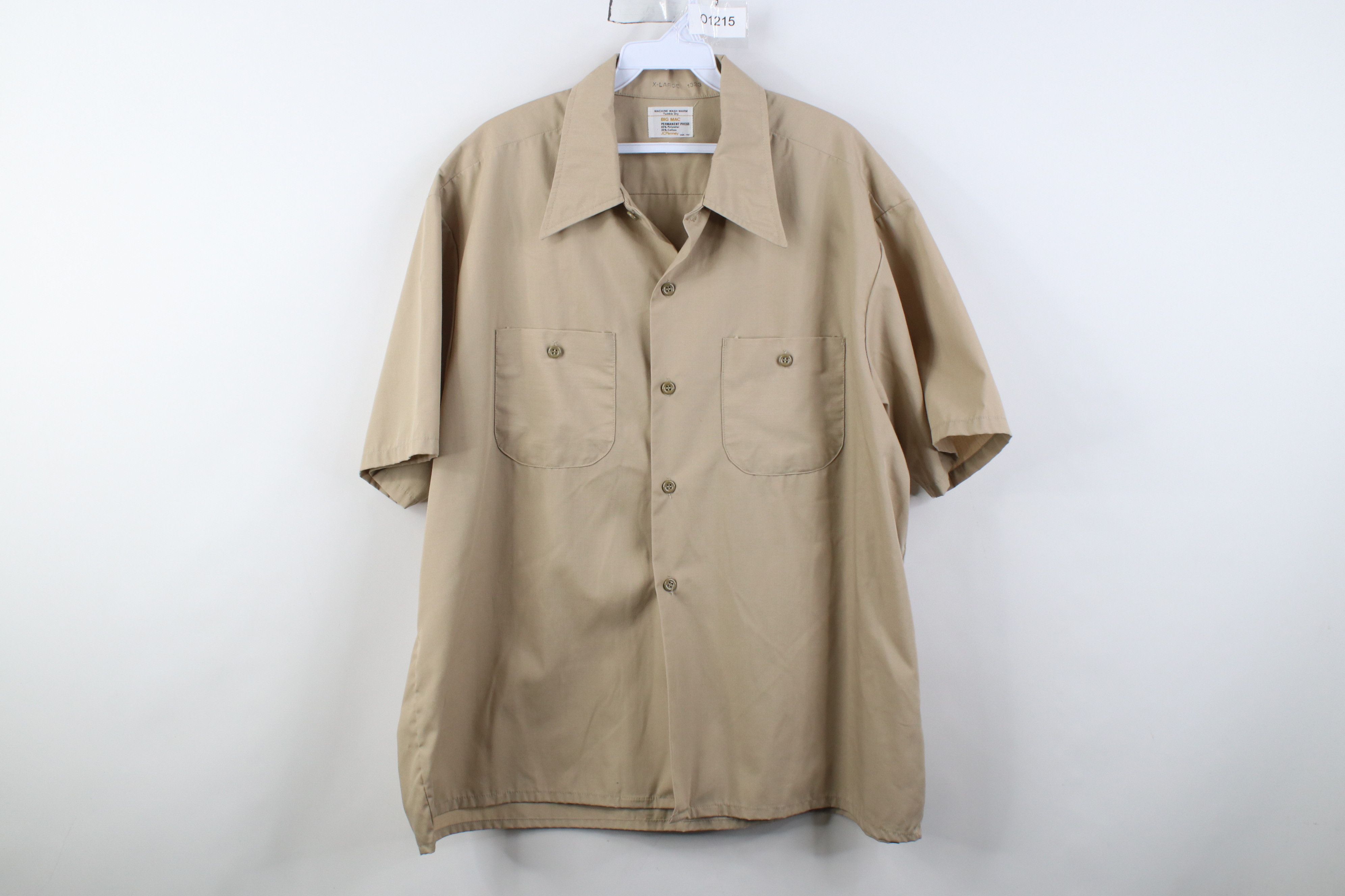 Vintage Vintage 60s 70s Big Mac Short Short Sleeve Collared Shirt Size US XL / EU 56 / 4 - 1 Thumbnail
