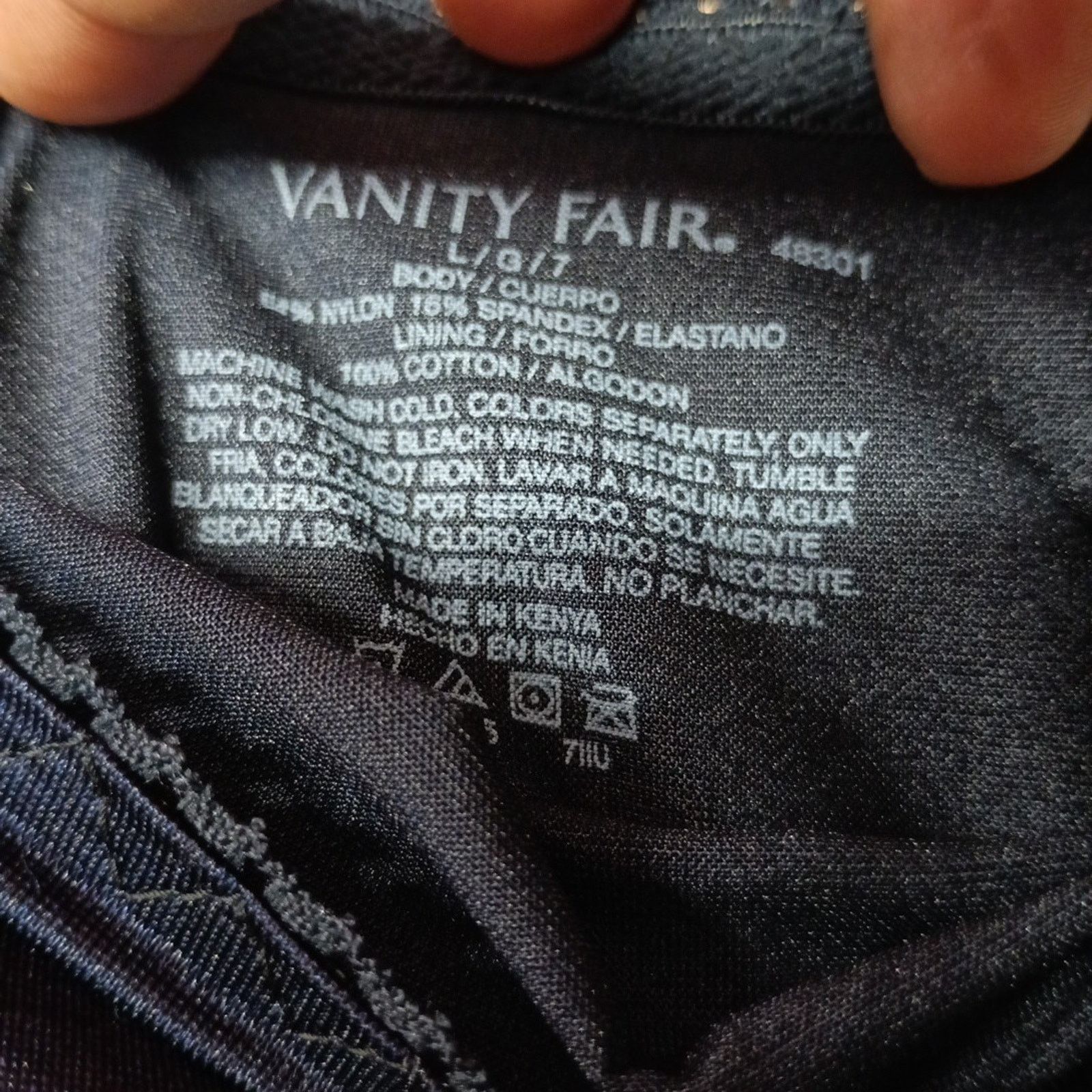 Other VANITY FAIR Women 3-Pair Hi Cut Panties Nylon Size L/7 Size ONE SIZE - 4 Thumbnail