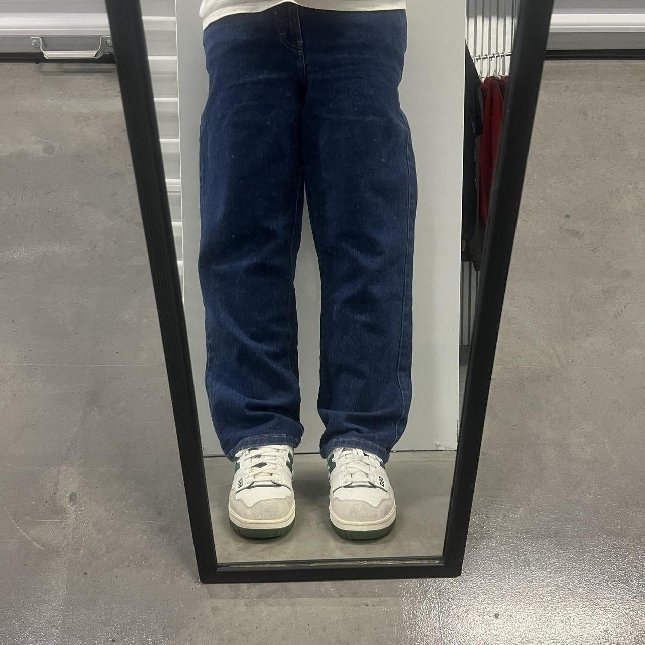 Japanese Brand × Vintage Vintage Y2K/2000s Blue dark wash Straight leg Denim jeans ! Size US 32 / EU 48 - 1 Thumbnail