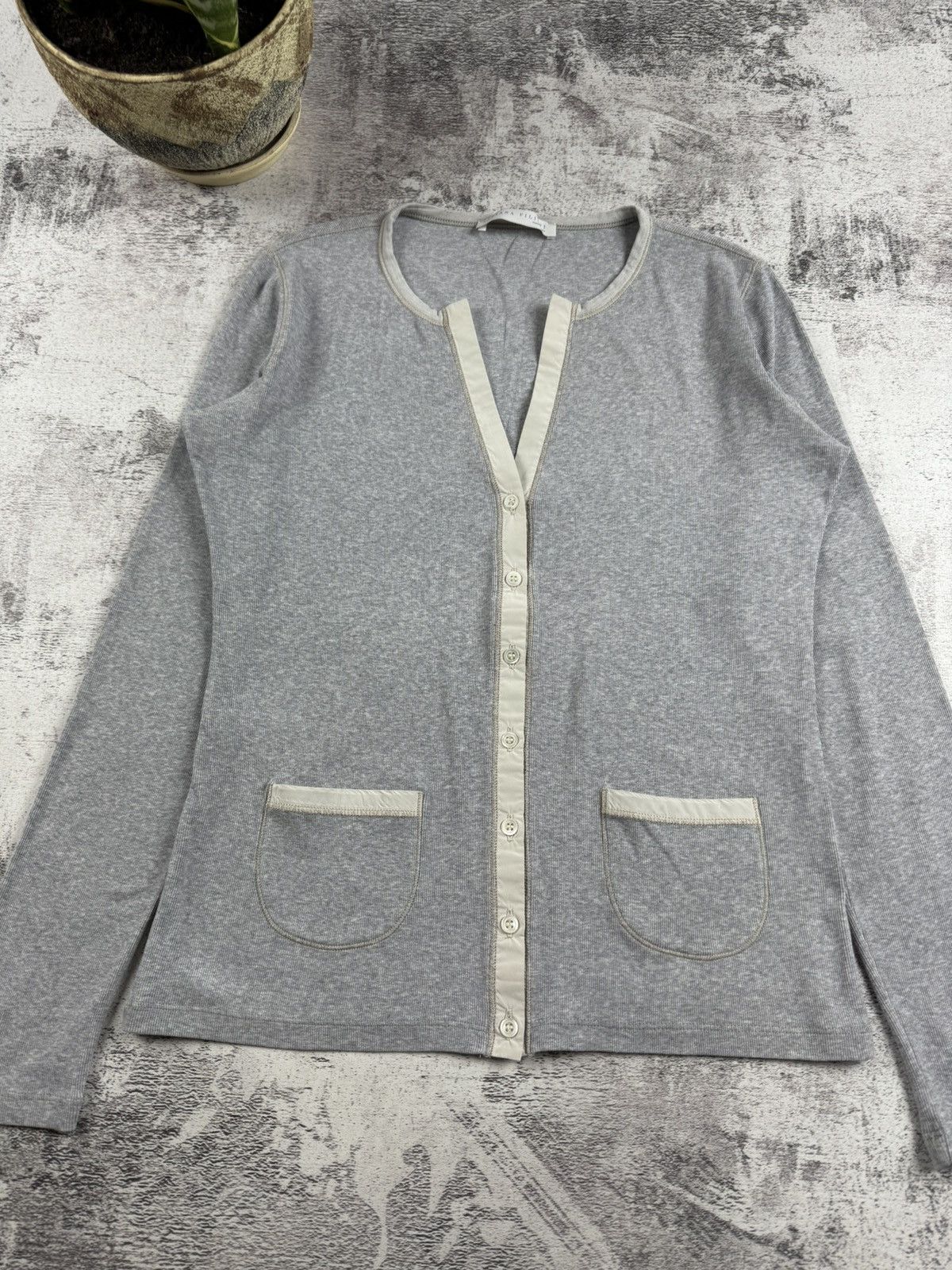 Fabiana Filippi Fabiana Filippi Cotton Blouse Knited Sweater Button Cardigan Size M / US 6-8 / IT 42-44 - 11 Thumbnail