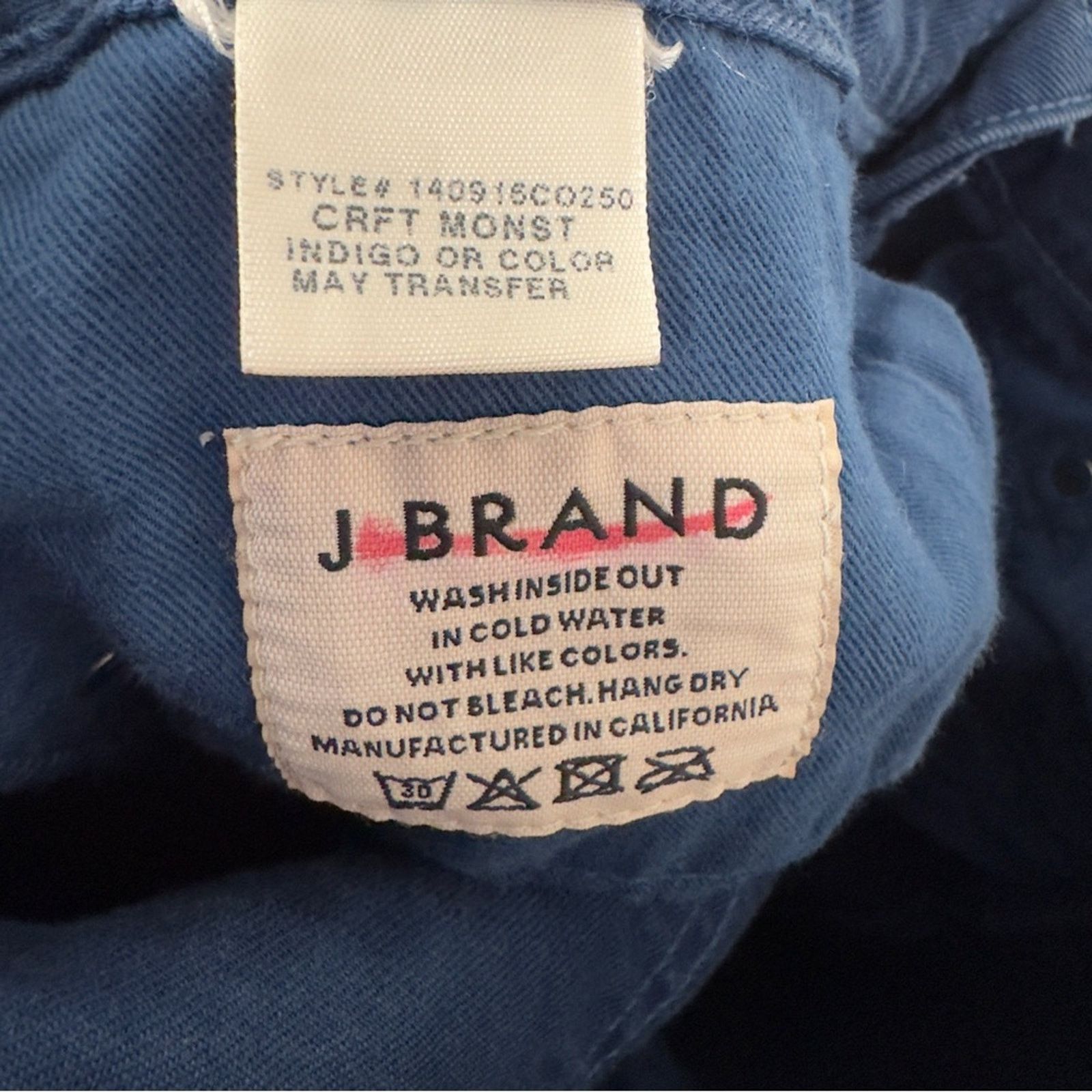 J Brand J Brand Kane Slim Straight Leg Jeans Blue zip button casual Size US 30 / EU 46 - 8 Thumbnail