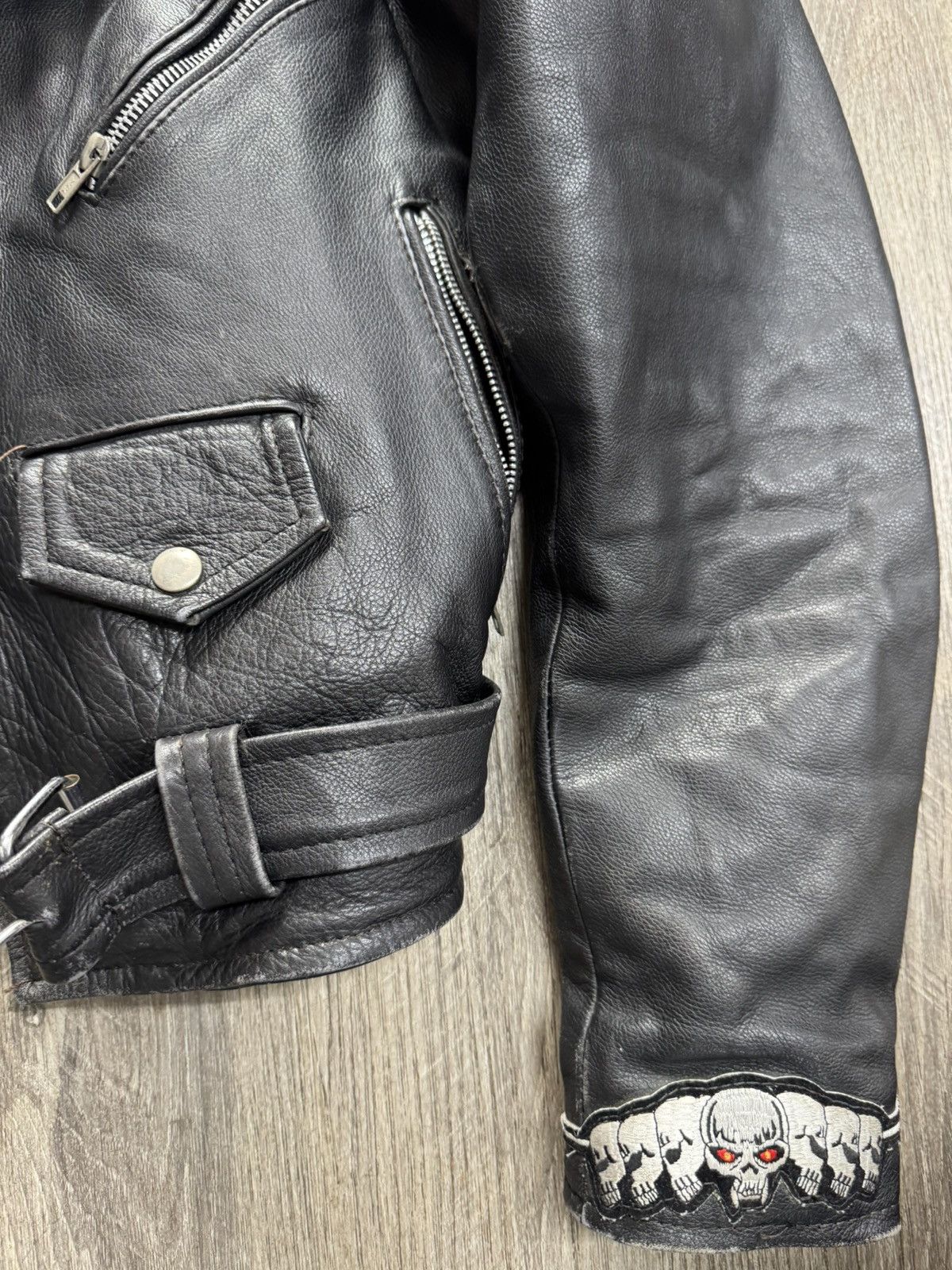 Other VINTAGE bikers jacket Size US L / EU 52-54 / 3 - 4 Thumbnail