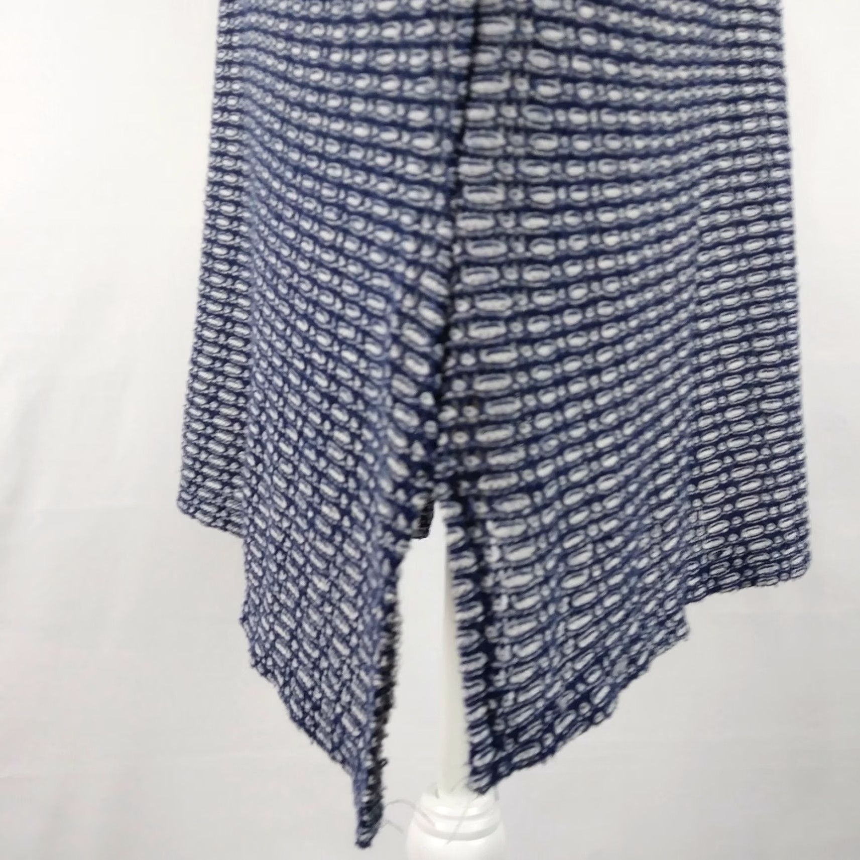 Vintage DAHLYA Womens Top Blouse Shirt Oversized Crochet Light Knit Cream Blue L Size L / US 10 / IT 46 - 3 Thumbnail