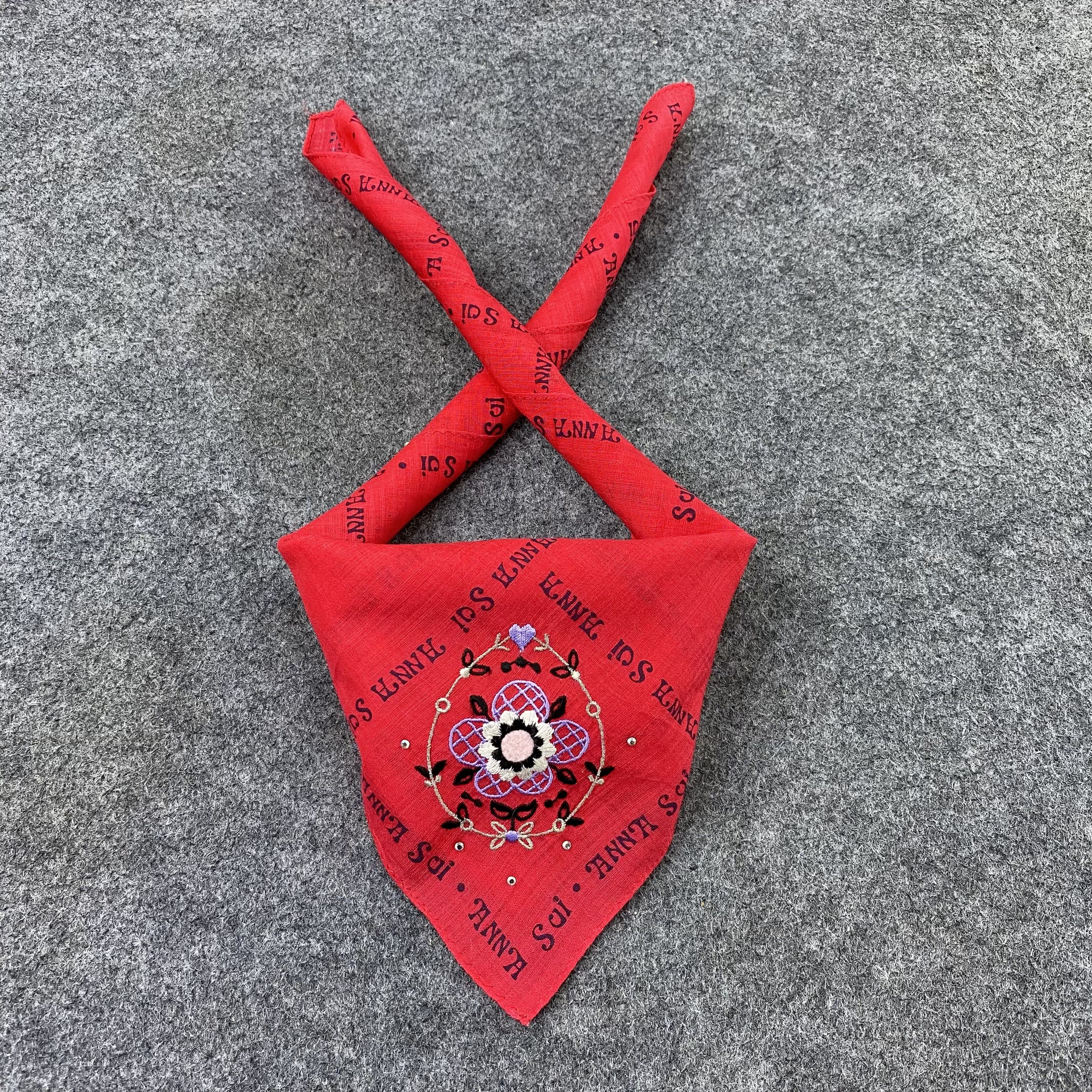 Anna Sui Anna Sui Handkerchief Neckerchief Bandana-B1569 Size ONE SIZE - 2 Thumbnail