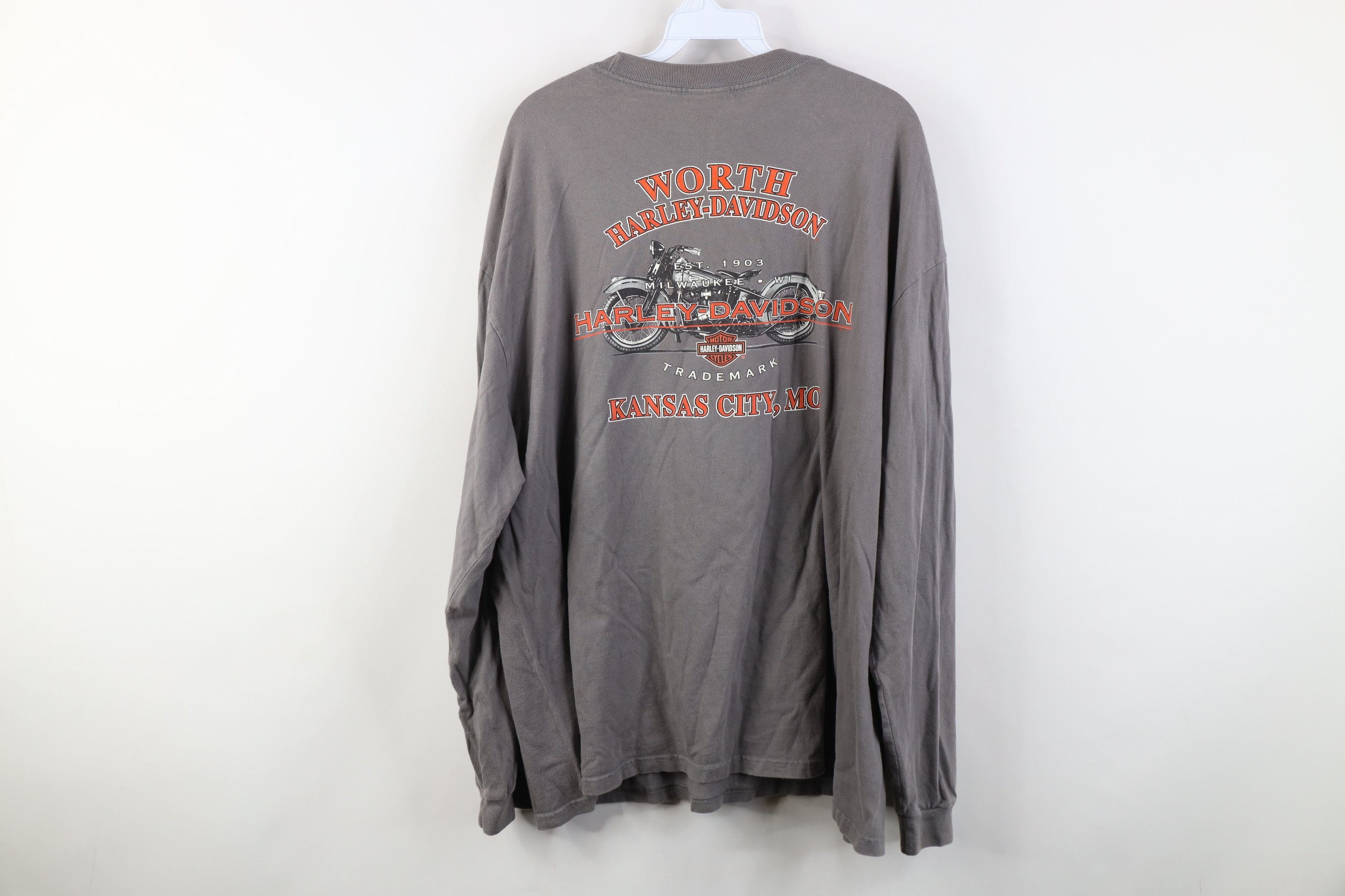 Harley Davidson Vintage Y2K Harley Davidson Motorcycles Long Sleeve T-Shirt Size US XXL / EU 58 / 5 - 13 Thumbnail
