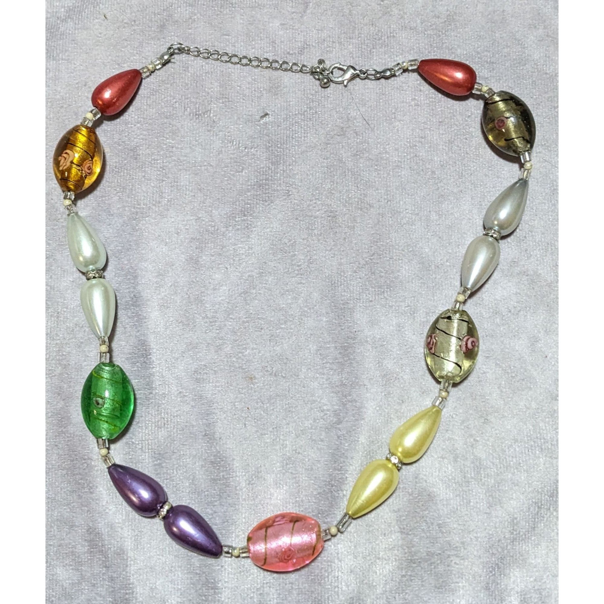 Other Metallic Glass Rainbow Rainbow Necklace Size ONE SIZE - 7 Thumbnail