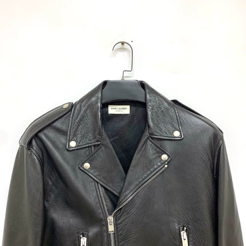 Saint Laurent Paris Saint Laurent Paris Leather motorcycle jacket 2505-Nextarro Size US M / EU 48-50 / 2 - 3 Thumbnail