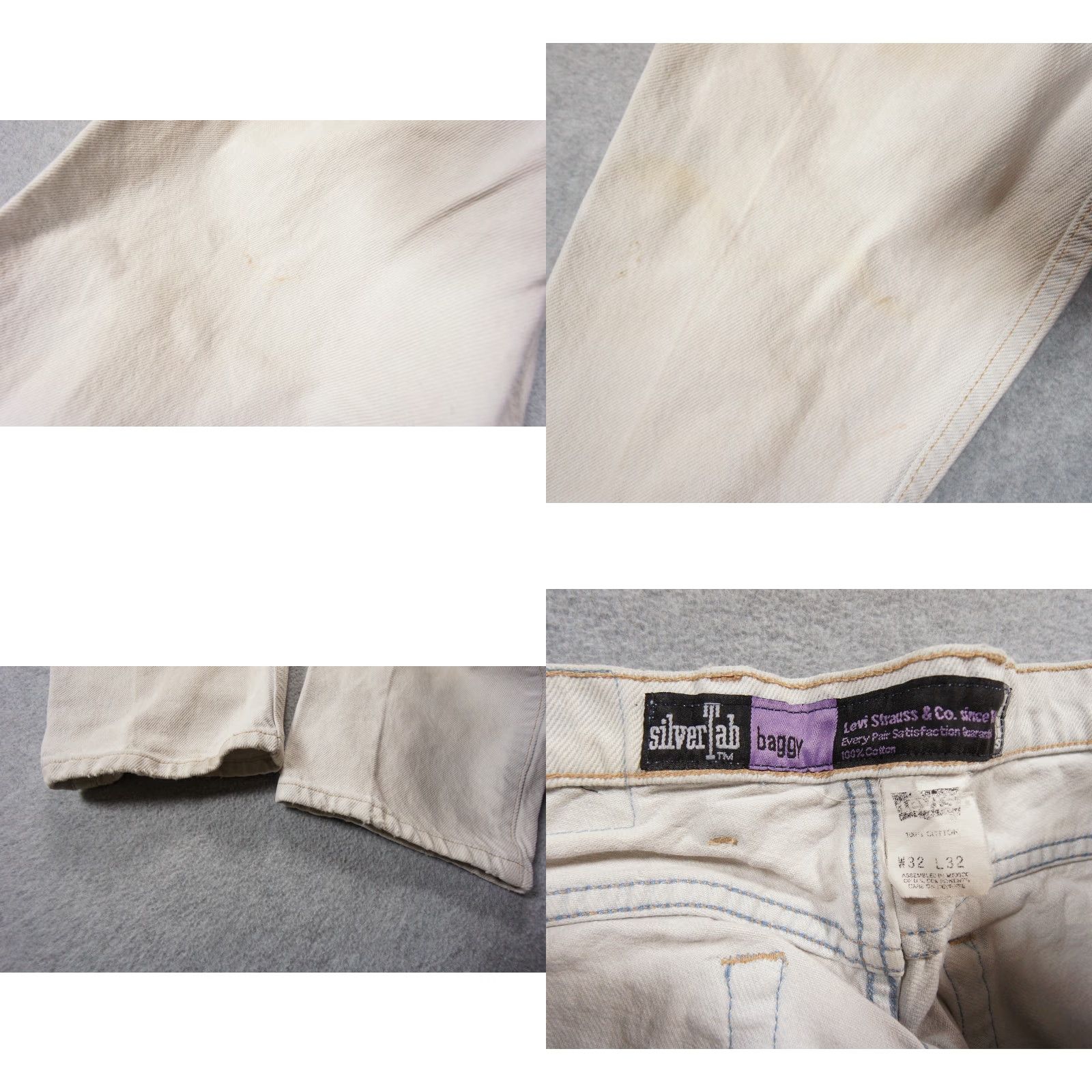 Levi's VINTAGE Levi's Jeans Mens 32x32 Gray Silvertab Baggy Denim Pants Y2K Grunge Skate Size US 32 / EU 48 - 9 Thumbnail