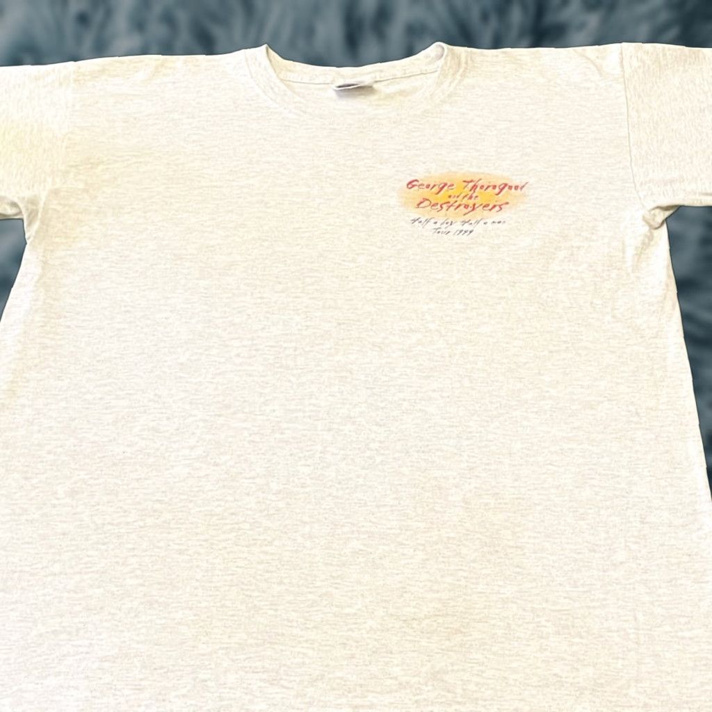 George VINTAGE 90s George Thorogood and The Destroyers Band Tee 1999 Tour Shirt Mens XL Gray T-Shirt Men Vintage 90s Concert Shirt Size US XL / EU 56 / 4 - 1 Thumbnail
