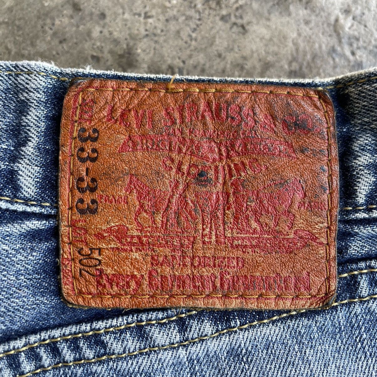 Levi's Vintage Clothing 🔥Vintage Levis 502 Stoned Washed Ripped Distress Denim Jeans Size US 32 / EU 48 - 13 Thumbnail