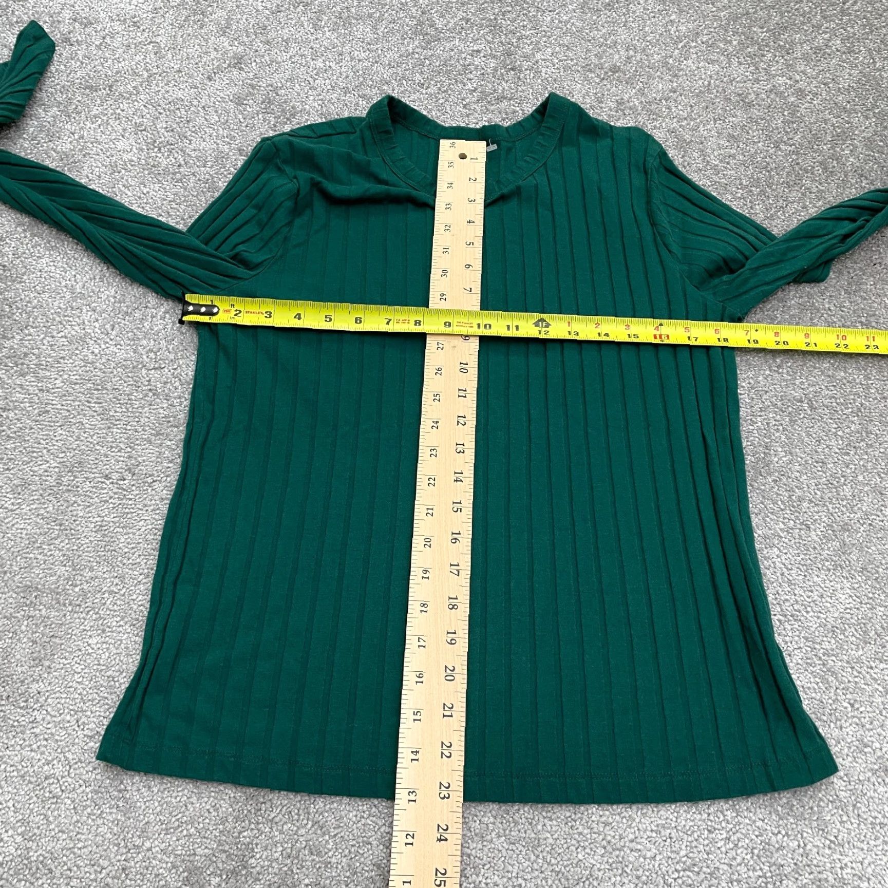 Vintage A New Day Pullover Sweater Junior XXL Green Crew Neck Long Sleeve Ribbed Knit Green Size XXL / US 16-18 / IT 52-54 - 6 Thumbnail