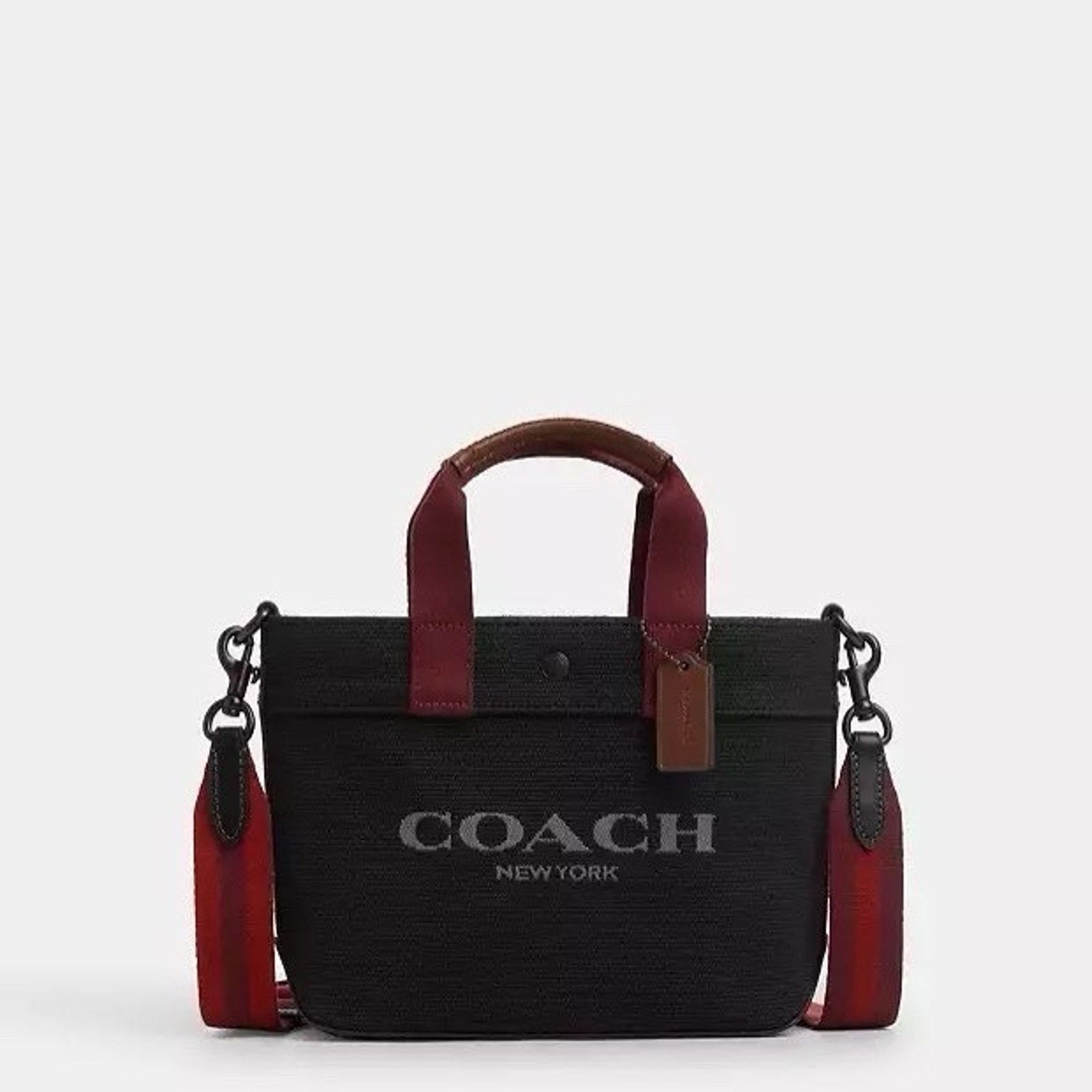 Coach NWT Coach Tote 20 In Colorblock CU299 Black Copper/Black Size ONE SIZE - 6 Thumbnail