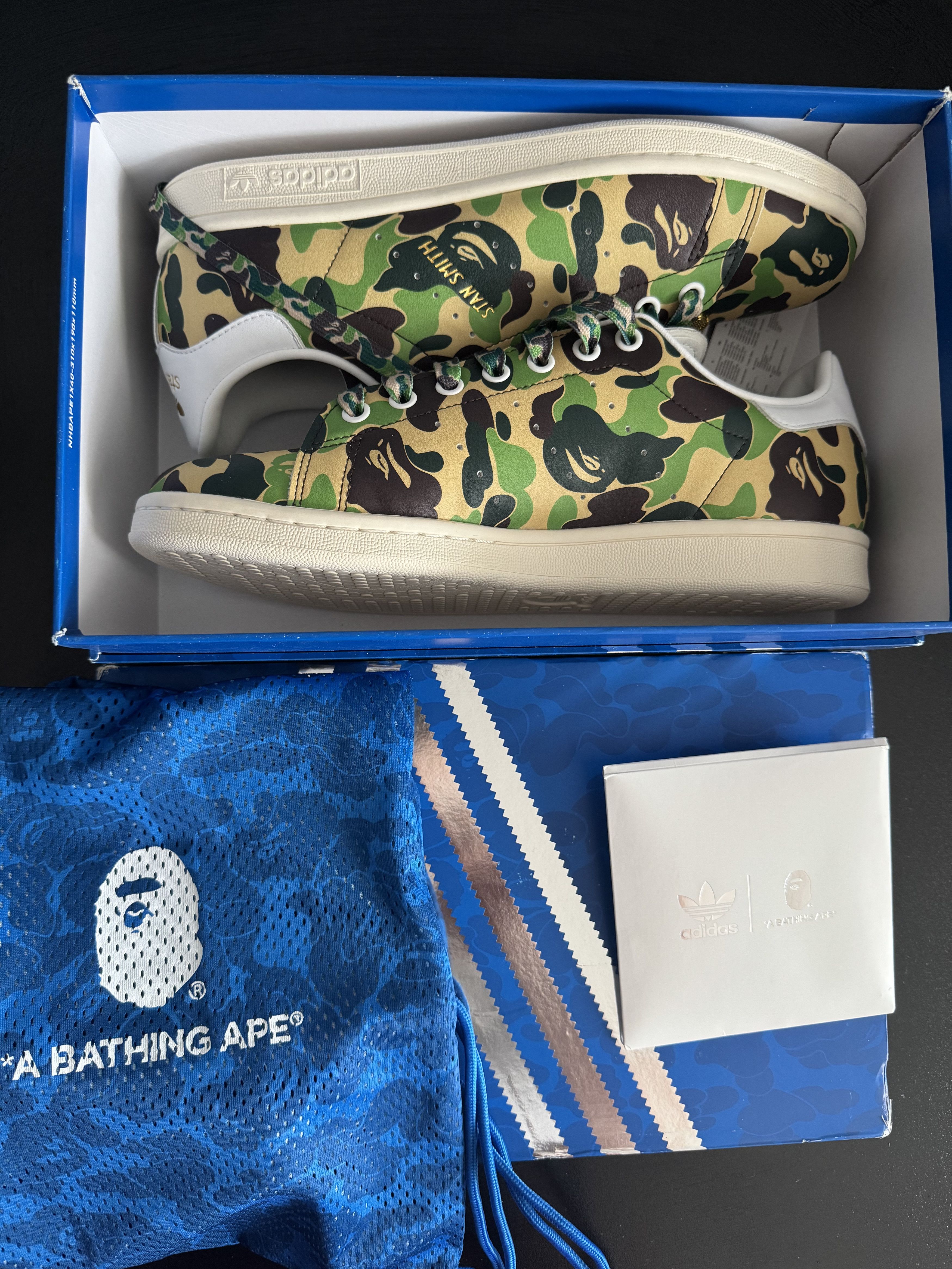 Adidas × Bape A Bathing Ape x Adidas Originals Stan Smith Camo IG8949 bape Size US 9 / EU 42 - 7 Thumbnail
