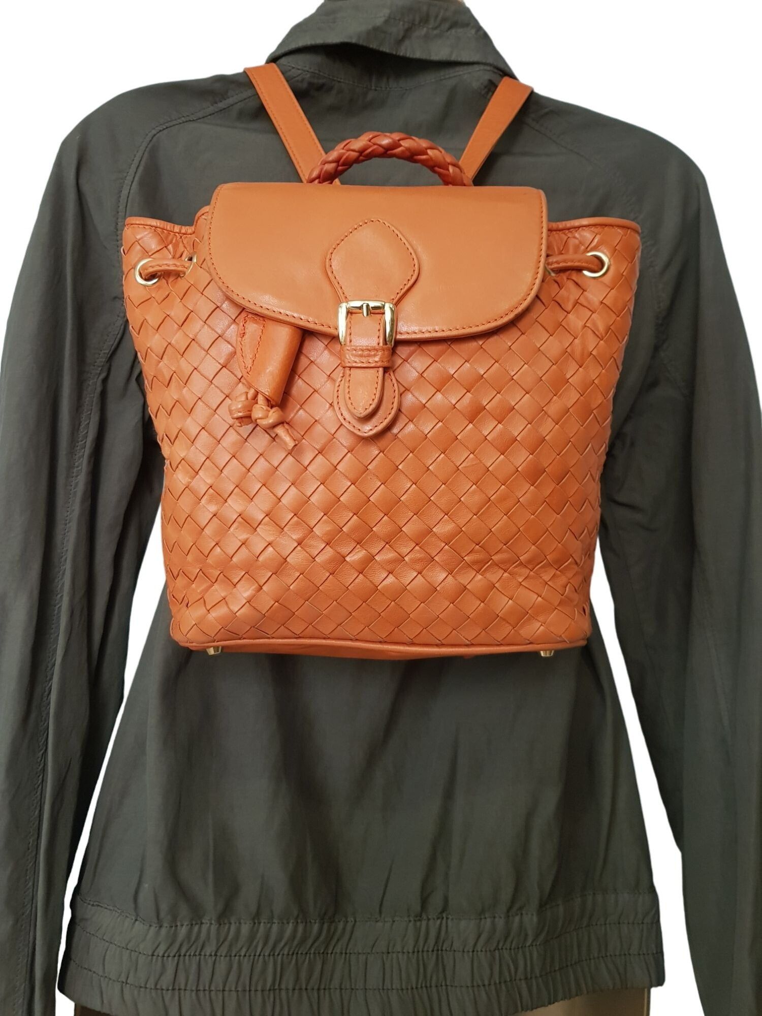 Other Vintage Asprey London Woven Leather Backpack Size ONE SIZE - 1 Thumbnail