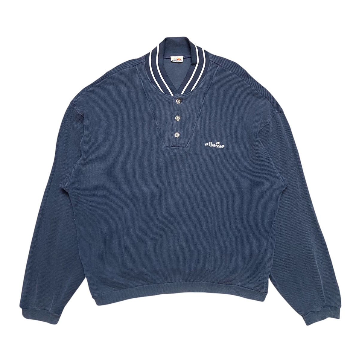 Ellesse × Vintage Vintage 90s Ellesse Pullover Sweatshirt Size US XL / EU 56 / 4 - 1 Thumbnail