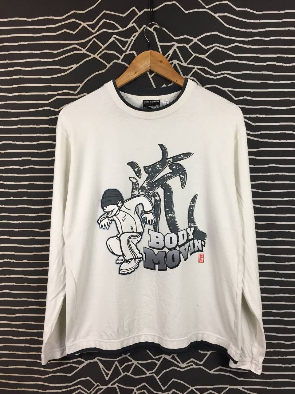 Vintage Vtg Grass Hither Mark "Body Movin" Long Sleeve Tee Size US M / EU 48-50 / 2 - 1 Thumbnail