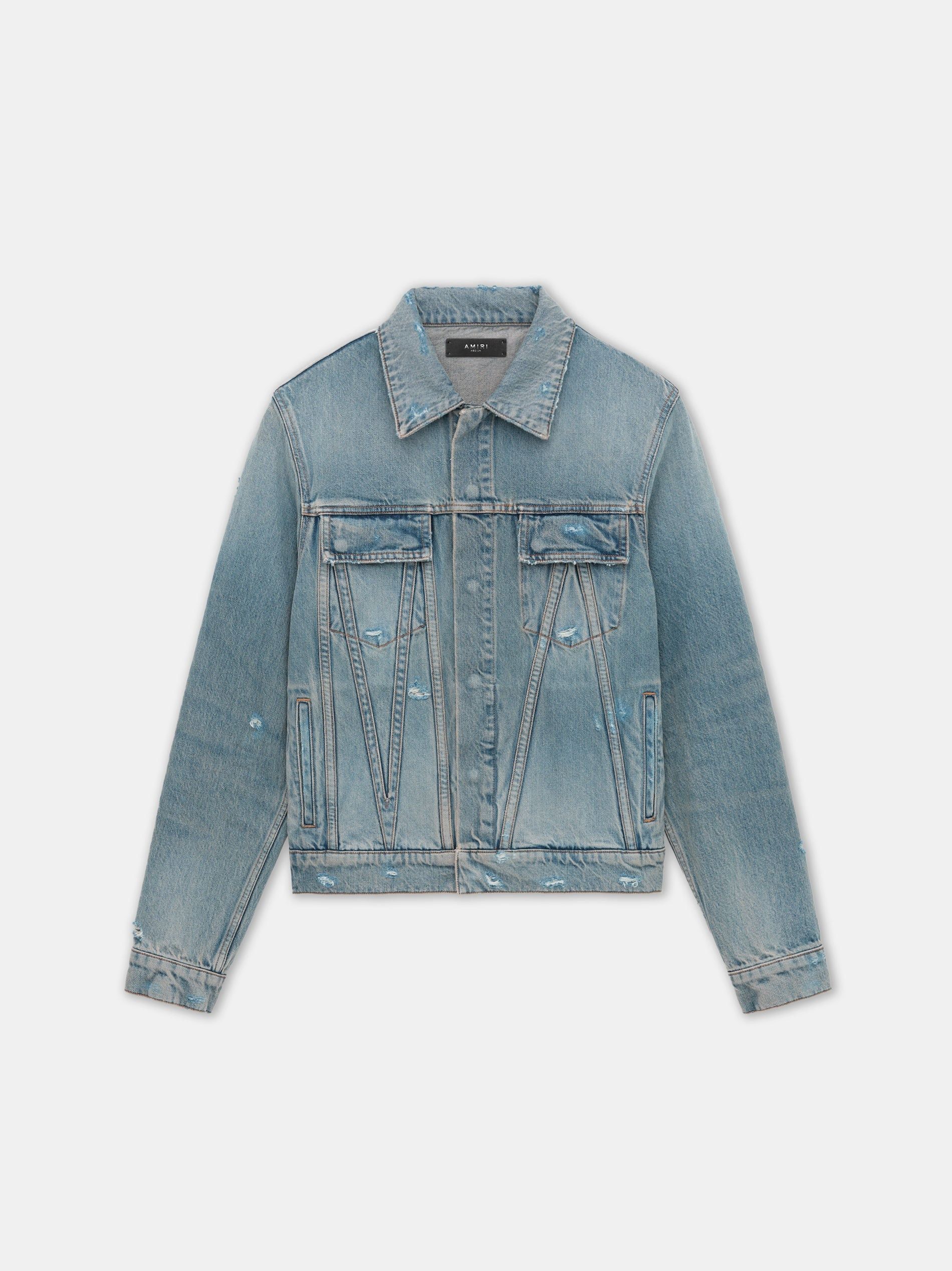Amiri o1orln1125 MA Trucker Jacket in Blue Size US L / EU 52-54 / 3 - 1 Thumbnail