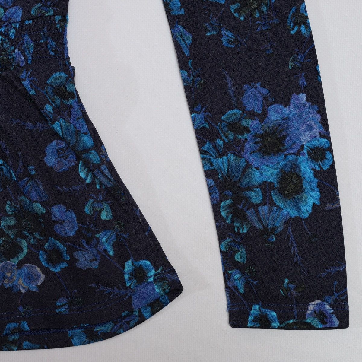 John Galliano Galliano Floral Print Flower Blue Top Longsleeve Blouse Size S / US 4 / IT 40 - 18 Thumbnail