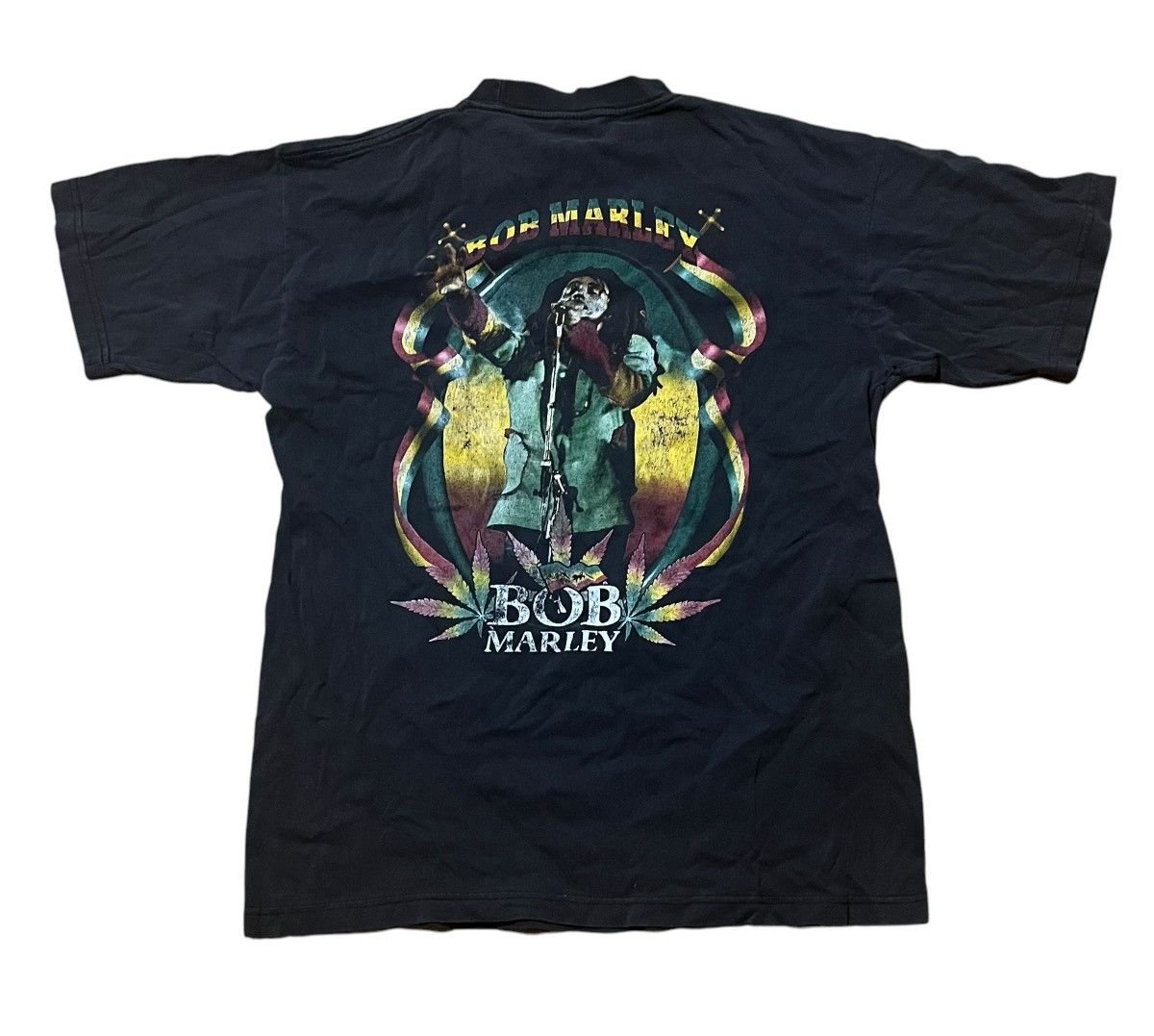 Vintage Y2K Bob Marley T-shirt Double Sided Size US L / EU 52-54 / 3 - 2 Thumbnail