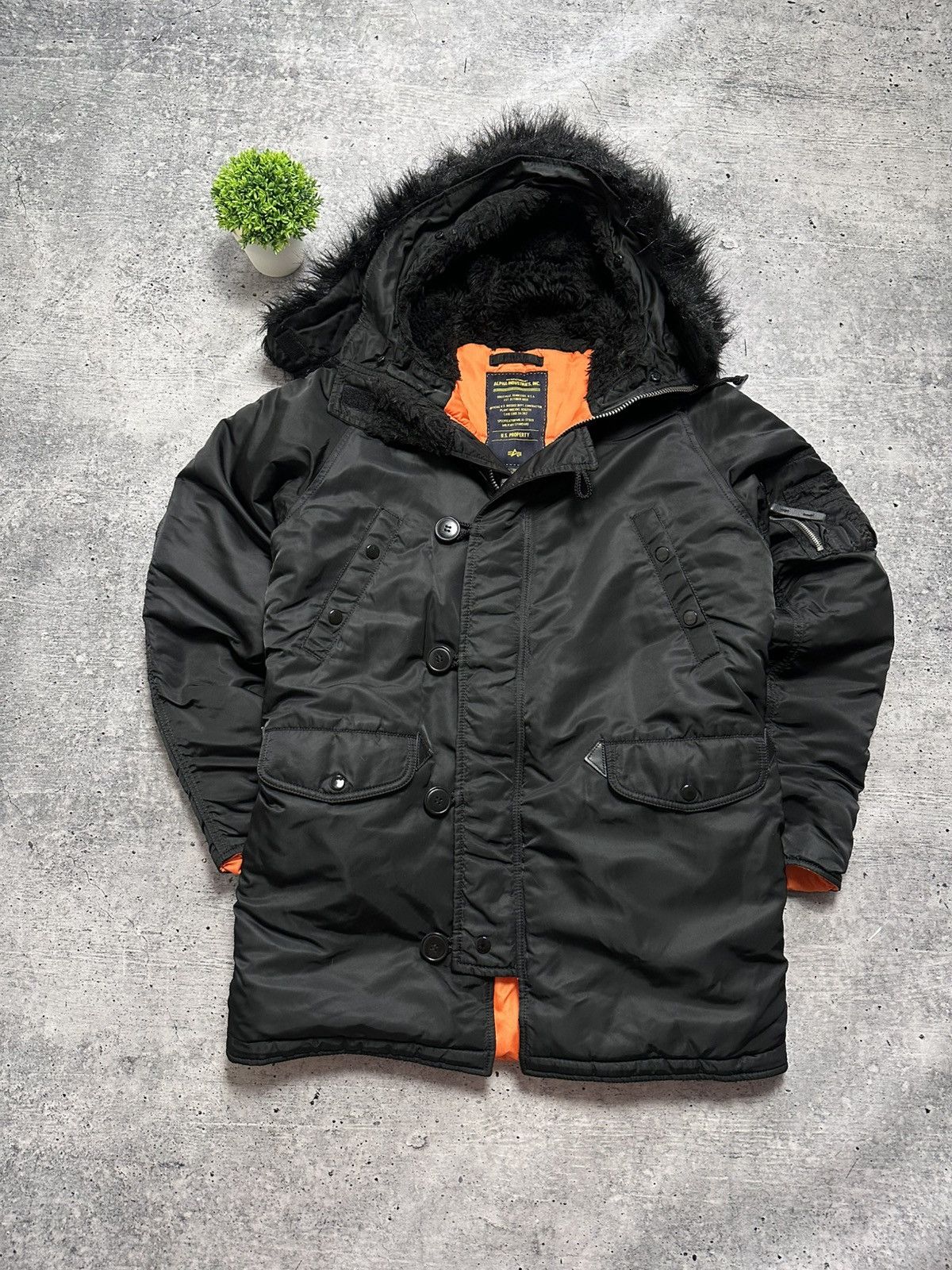 Alpha Industries Vintage Alpha Flyer’s Industries USA N-3B Parka Jacket Size US S / EU 44-46 / 1 - 2 Thumbnail