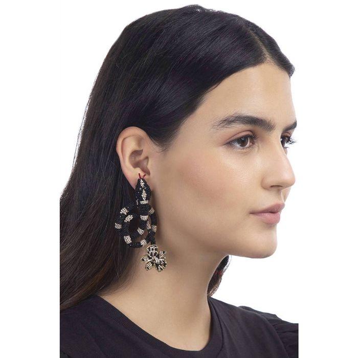 Deepa Gurnani Harlie Earrings In Black | Grailed