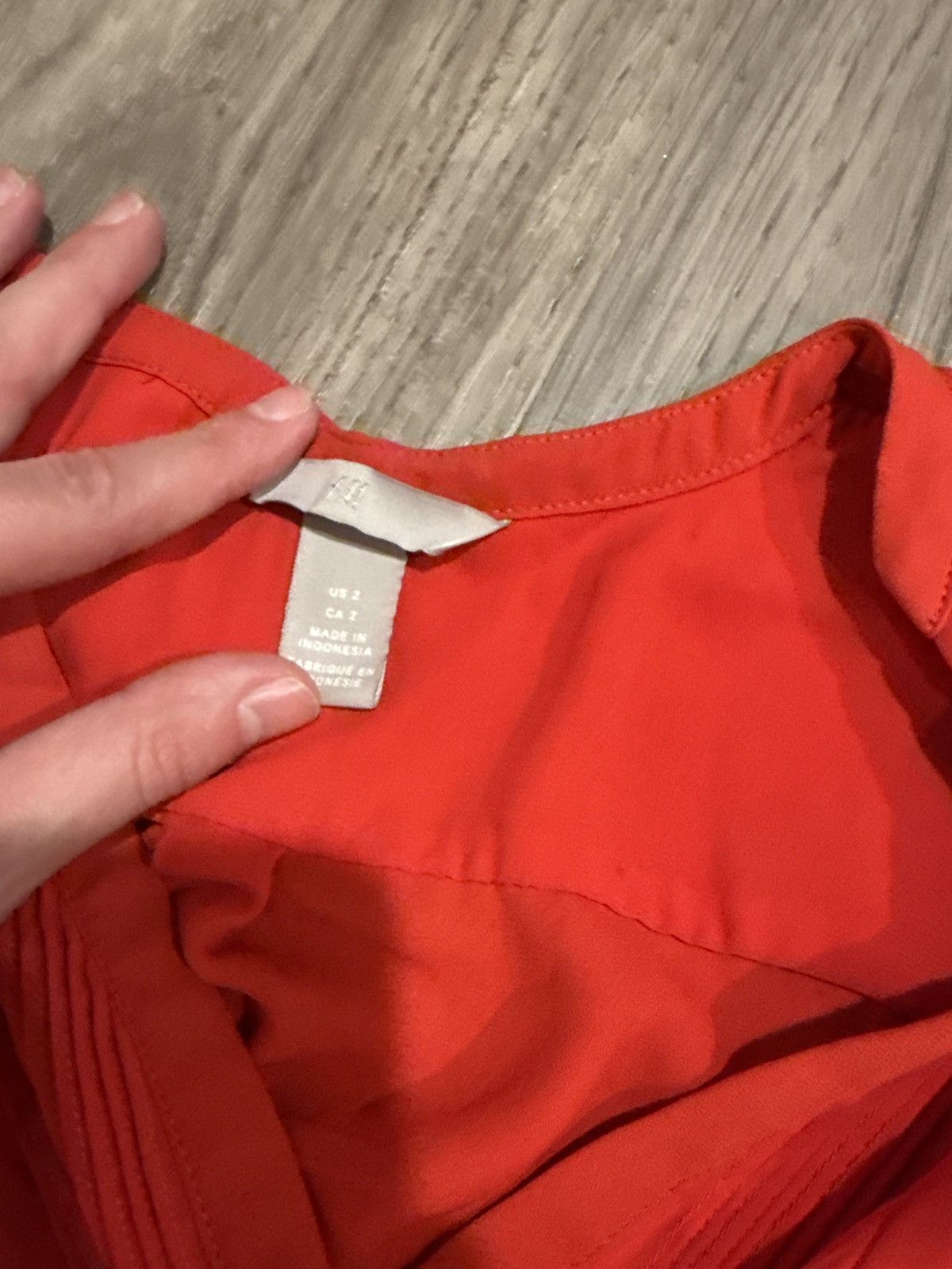 H&M Red Blouse size 2 Size XS / US 0-2 / IT 36-38 - 2 Thumbnail