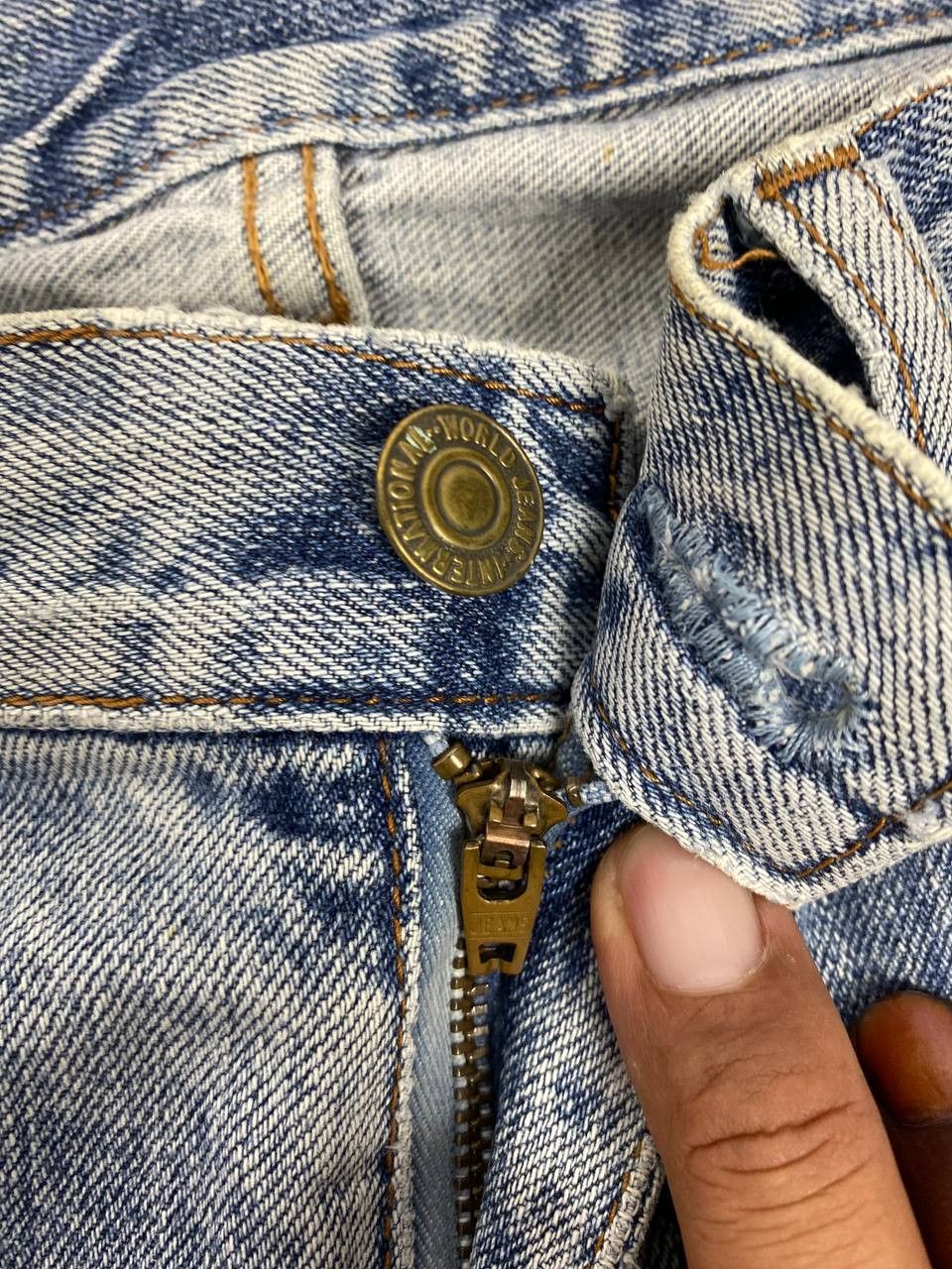 Big John vintage big john exclusive distressed denim Size US 34 / EU 50 - 12 Thumbnail