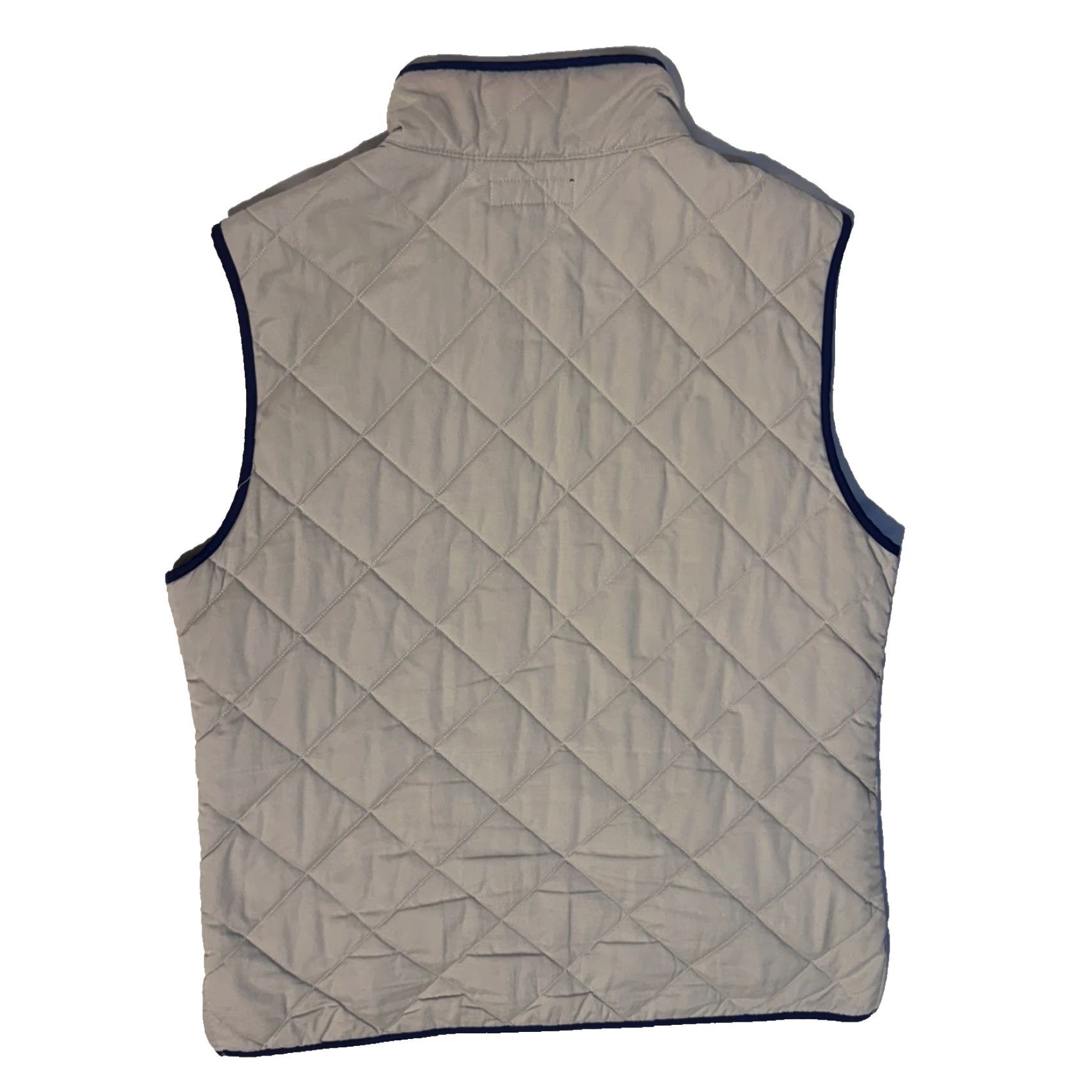 Vintage VINTAGE Crown & Ivy Quilted Full Zip Vest Mens M Beige & Blue Golf Sport Jacket Hiking Size US M / EU 48-50 / 2 - 7 Thumbnail