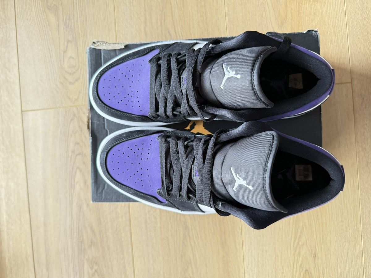 Nike Nike Air Jordan 1 Low “Court Purple” Size US 8 / EU 41 - 6 Thumbnail