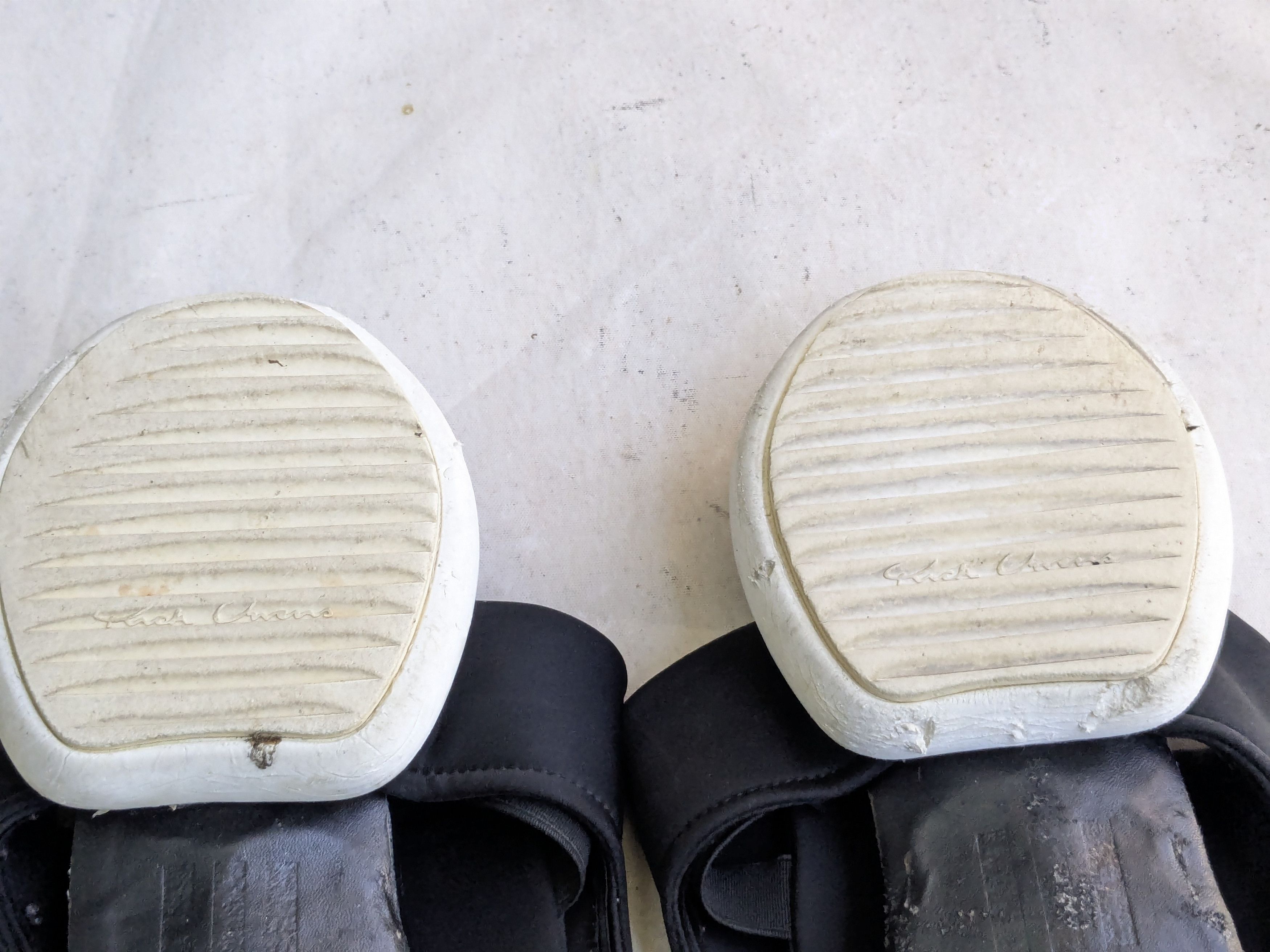 Rick Owens Rick Owen Slides 10 Black White Cargo Sandals Size US 10 / EU 43 - 13 Thumbnail